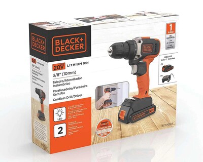 Foto 9 | Taladro Inalámbrico Black+Decker BCD703C1-B3 20V