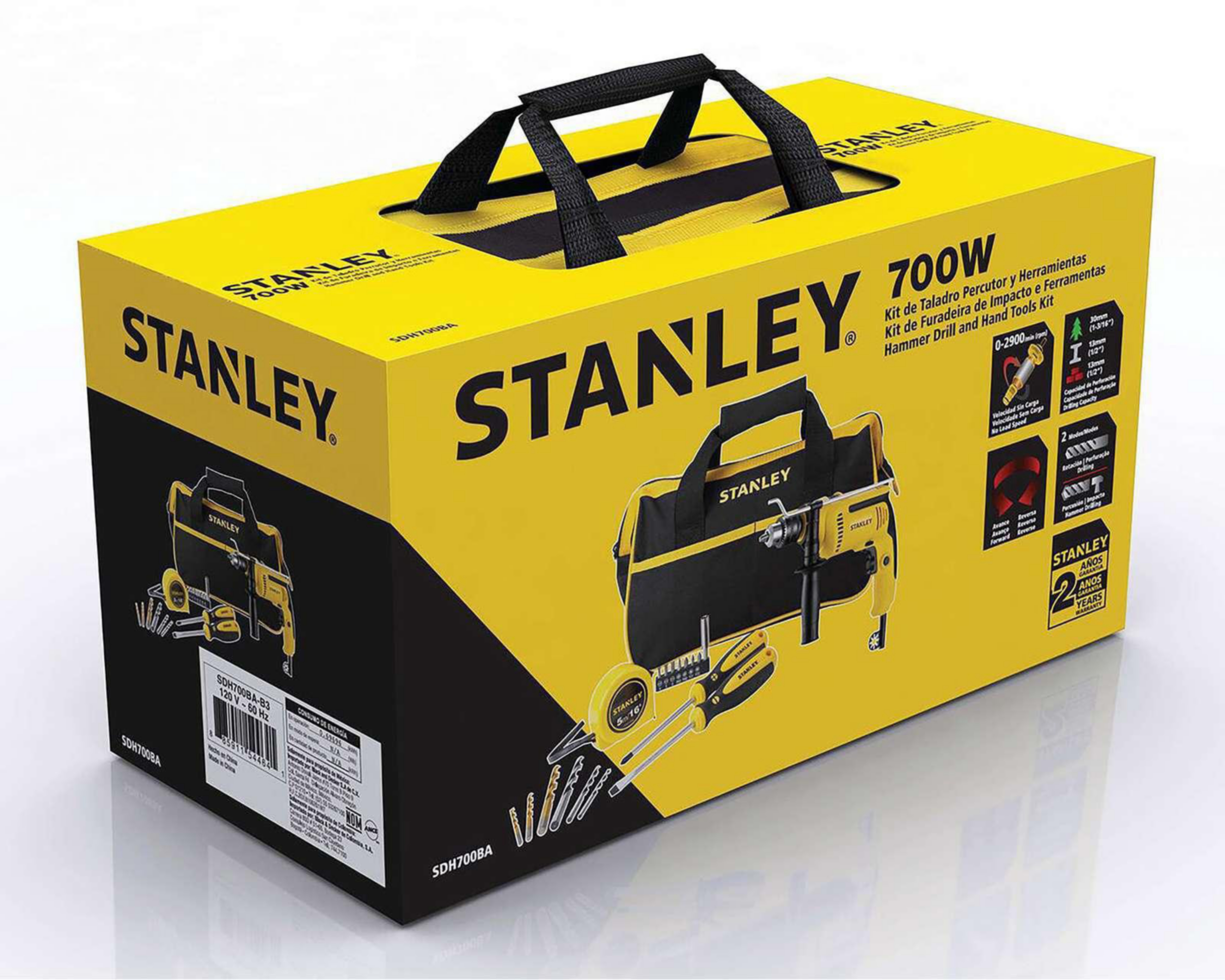 Foto 7 | Taladro Percutor Stanley SDH700BA B3 700 W