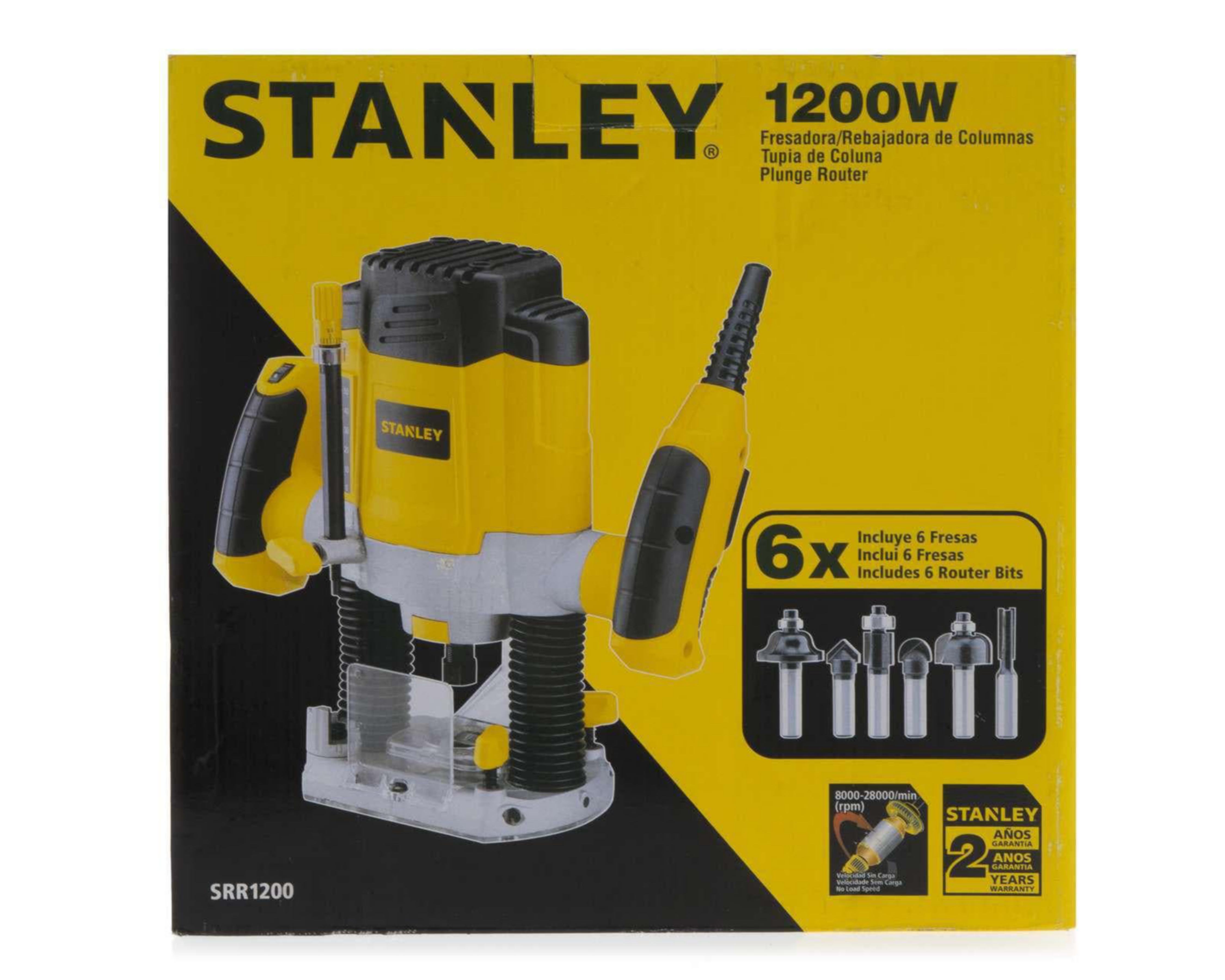 Foto 7 pulgar | Router Stanley SRR1200-B3 1200 W