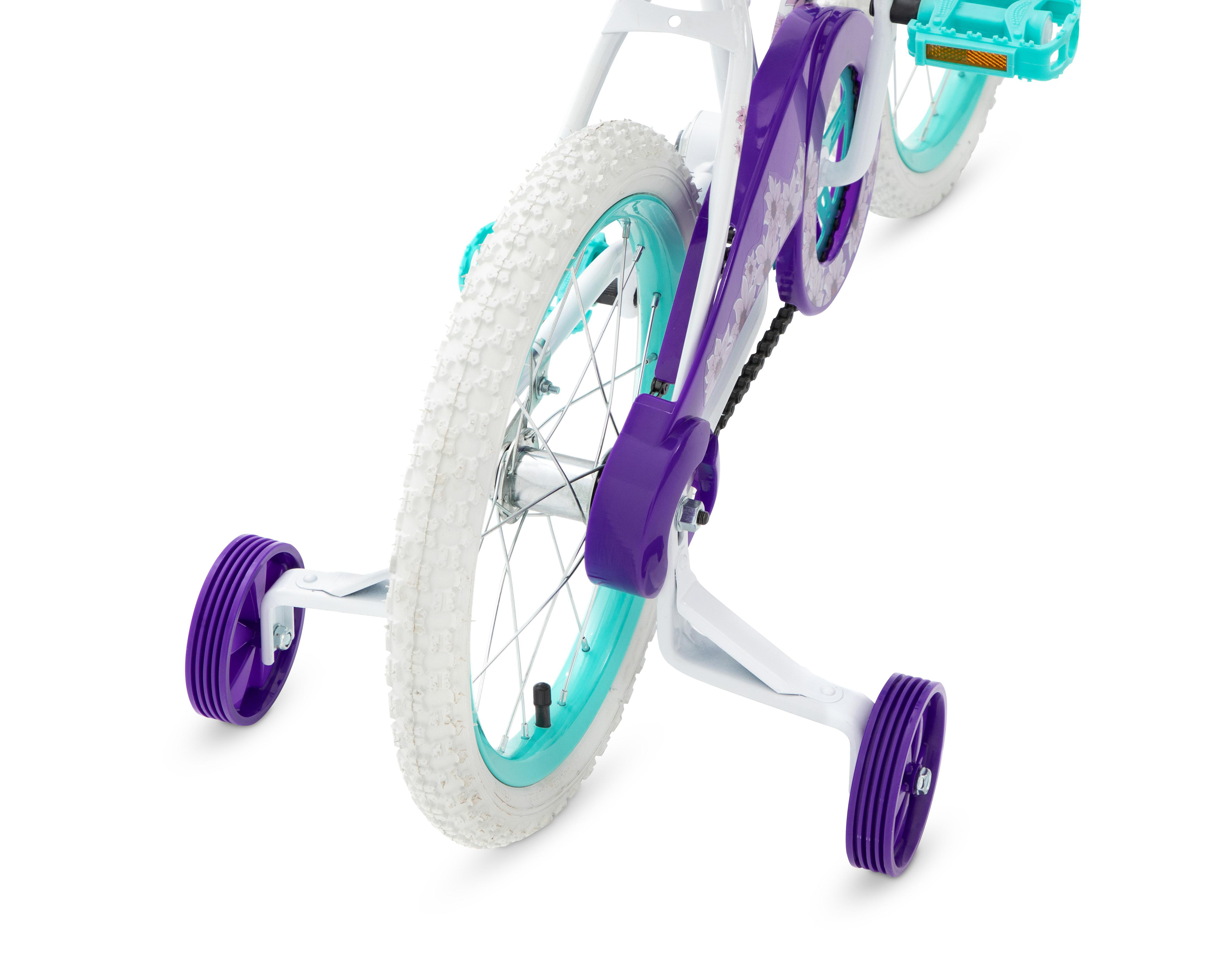 Foto 5 pulgar | Bicicleta Infantil Huffy 16" Blanca