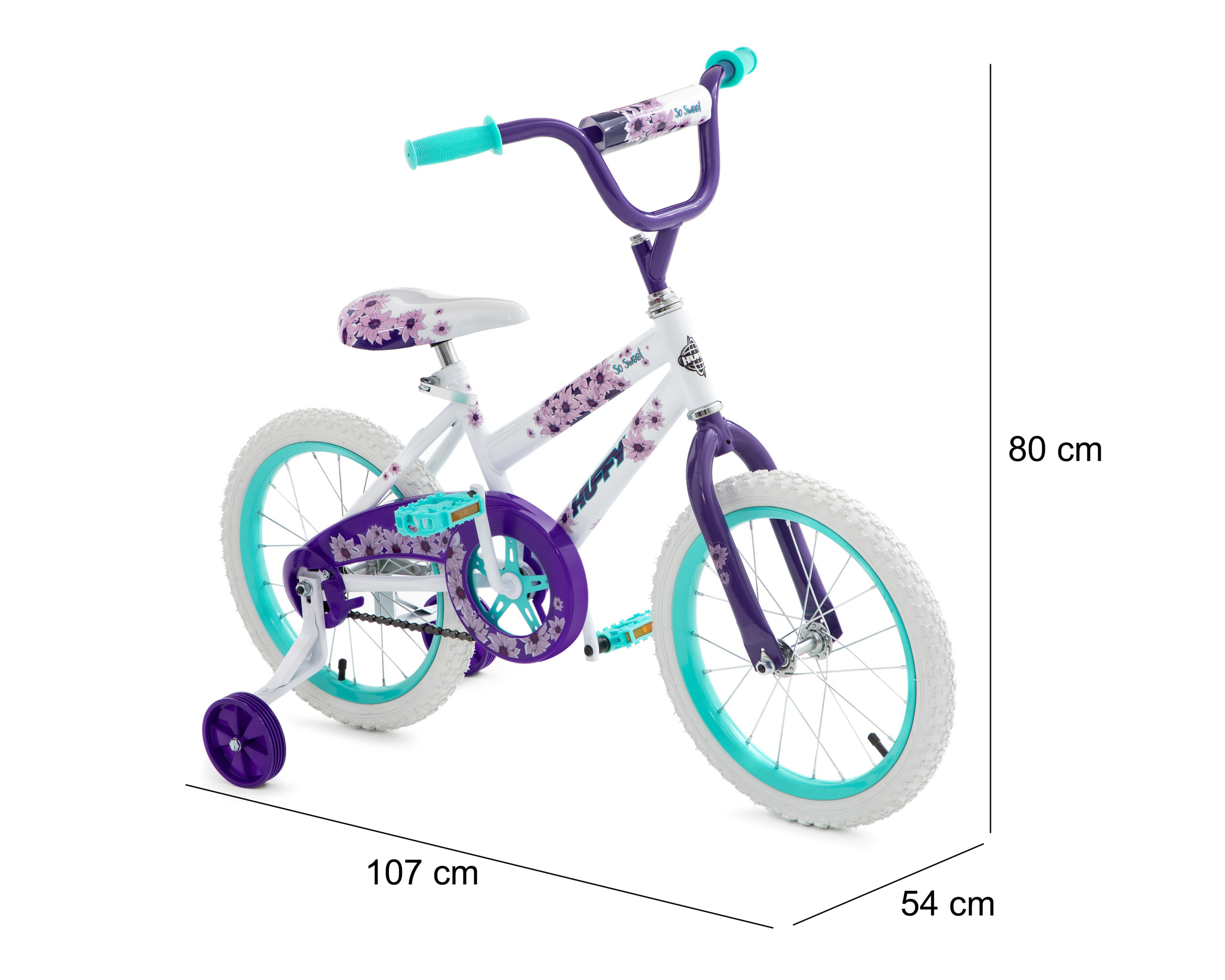 Foto 7 pulgar | Bicicleta Infantil Huffy 16" Blanca