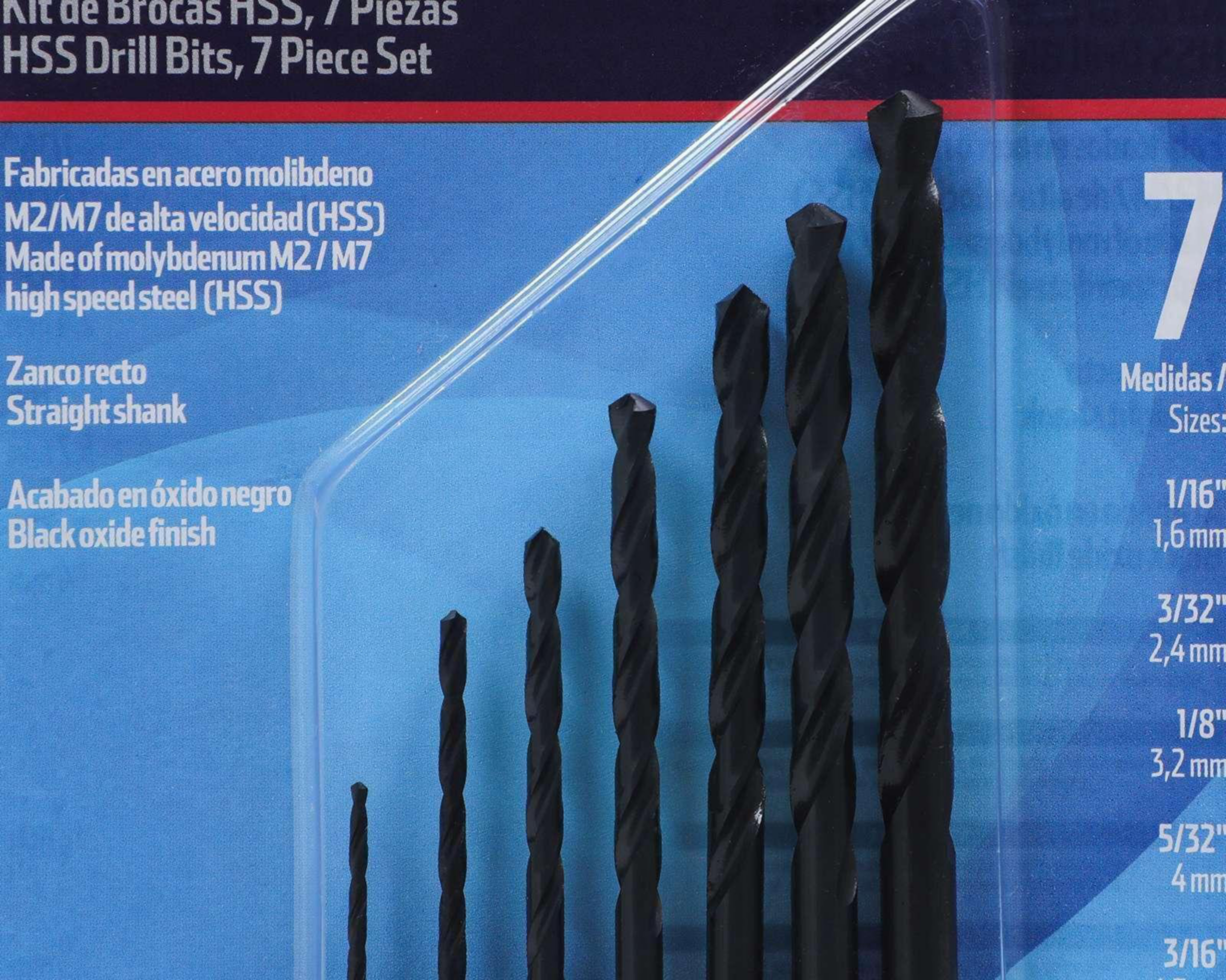 Foto 3 pulgar | Kit de Brocas Toolcraft HS 7PZ TC0446 con 7 Piezas