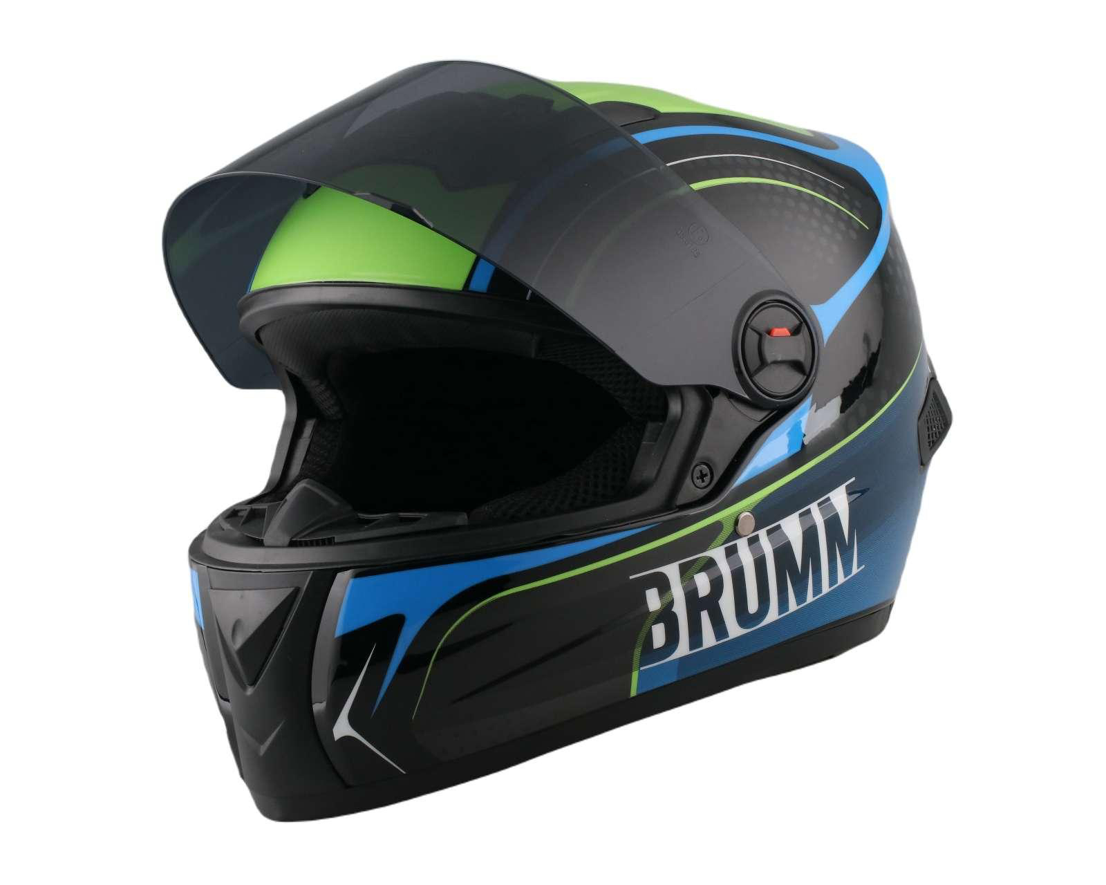 Foto 2 | Casco para Motociclista Brumm Mediano Azul