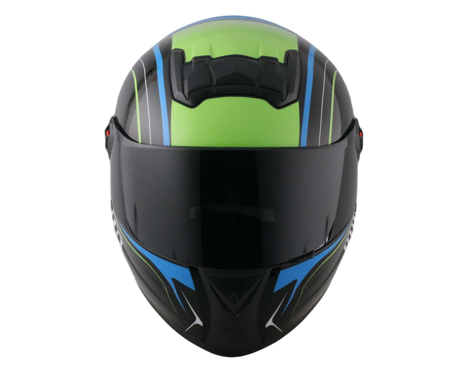 Foto 7 pulgar | Casco para Motociclista Brumm Mediano Azul