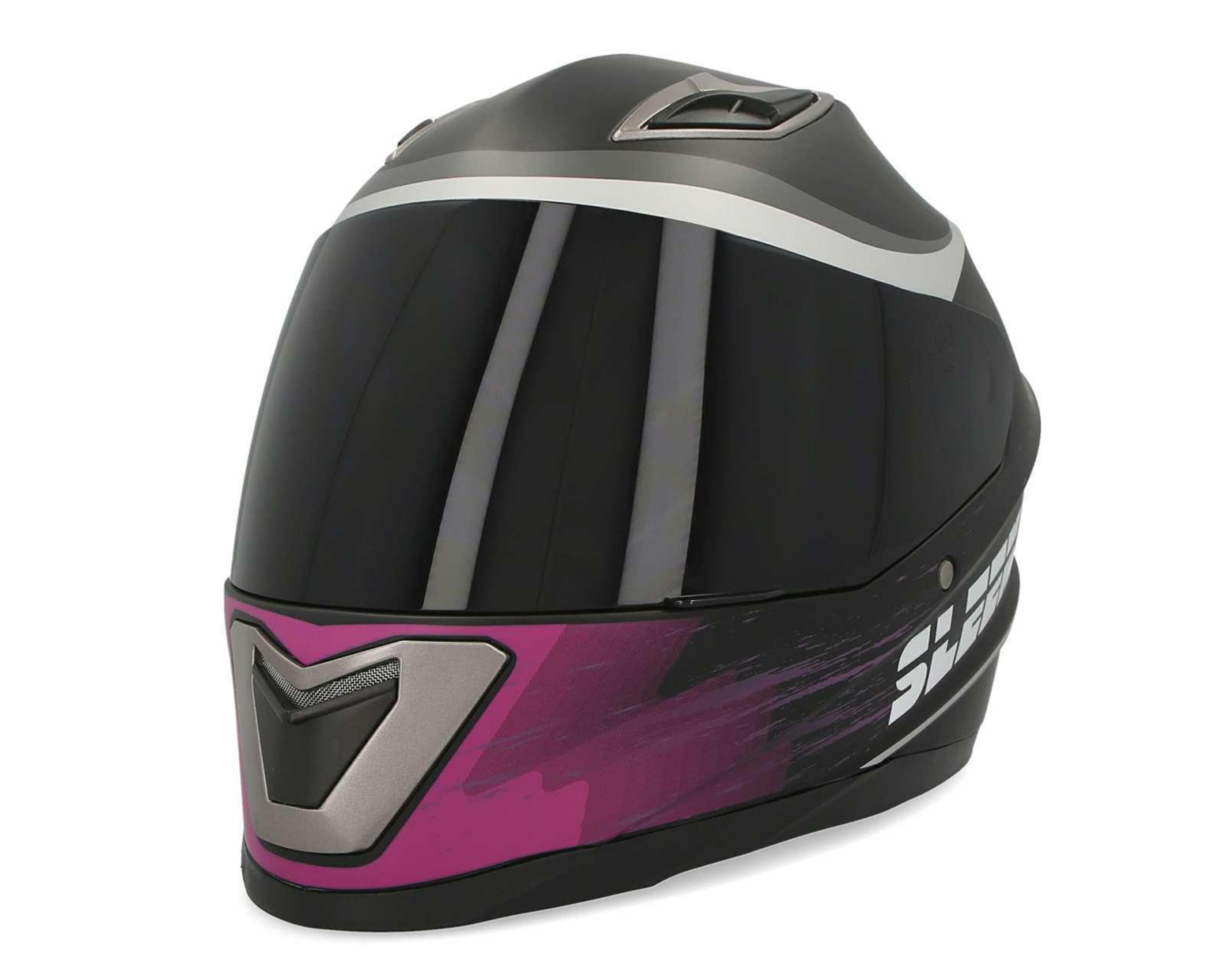 Foto 2 pulgar | Casco para Motociclista Sleek Mediano Rosa