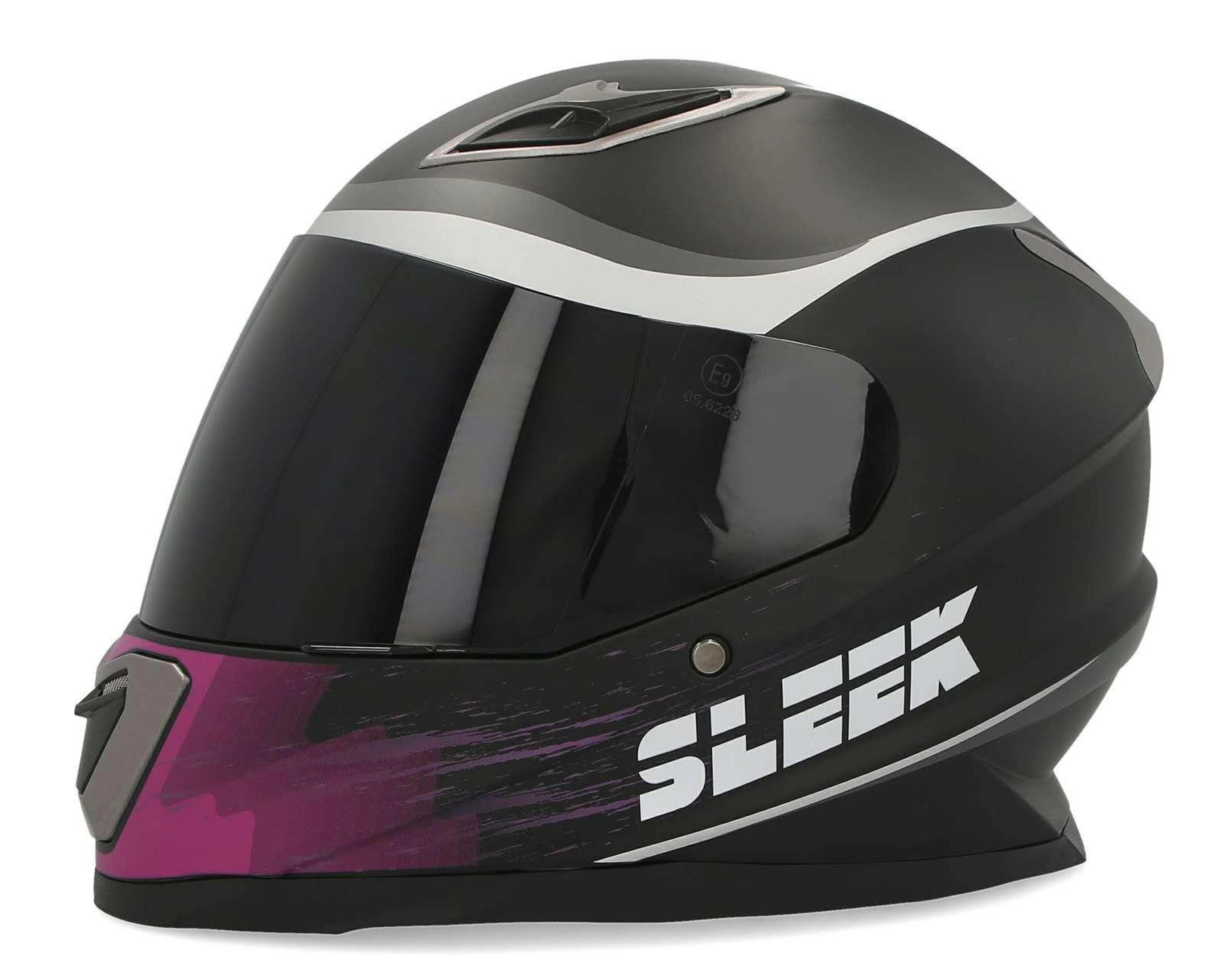 Foto 2 | Casco para Motociclista Sleek Mediano Rosa