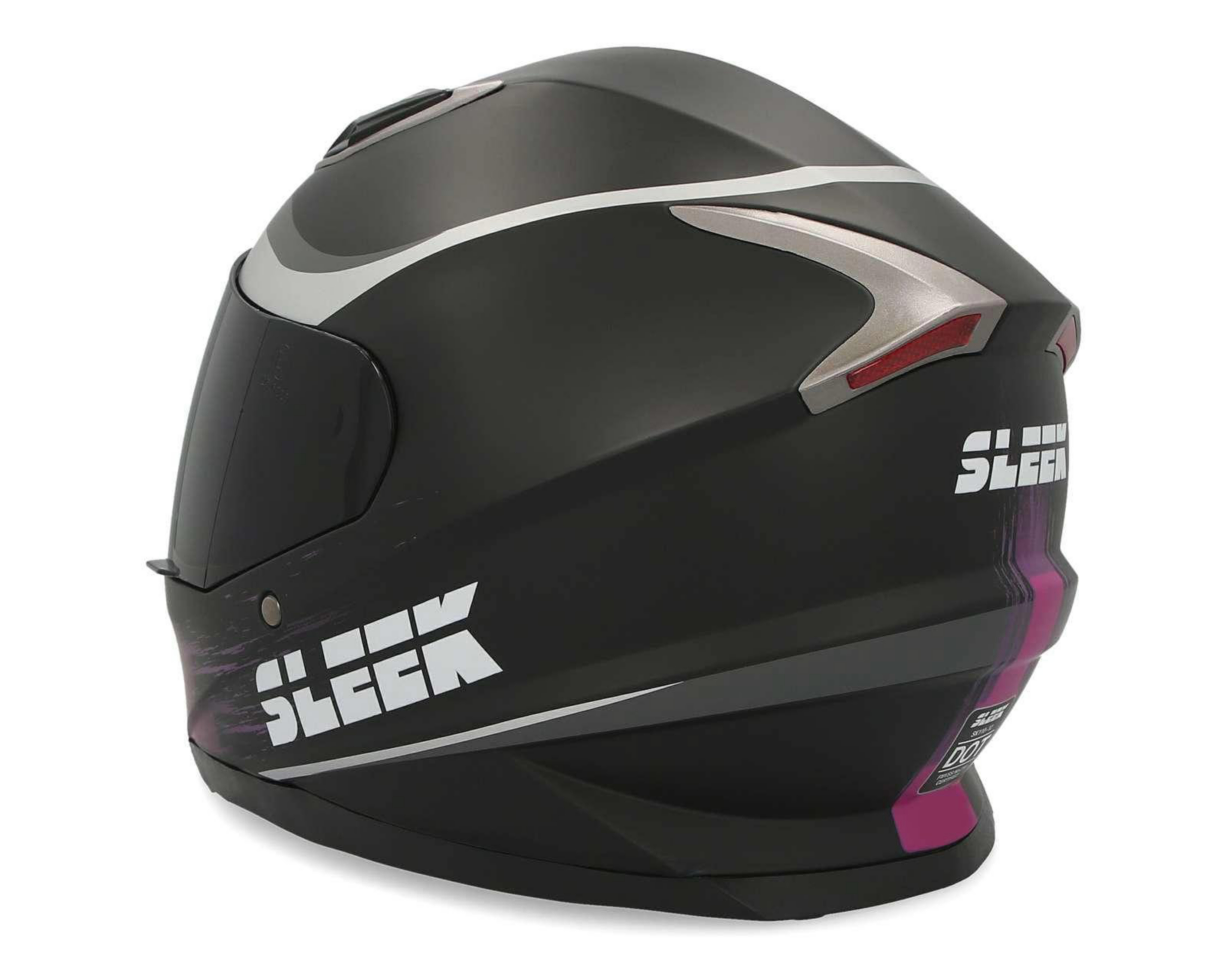 Foto 4 pulgar | Casco para Motociclista Sleek Mediano Rosa