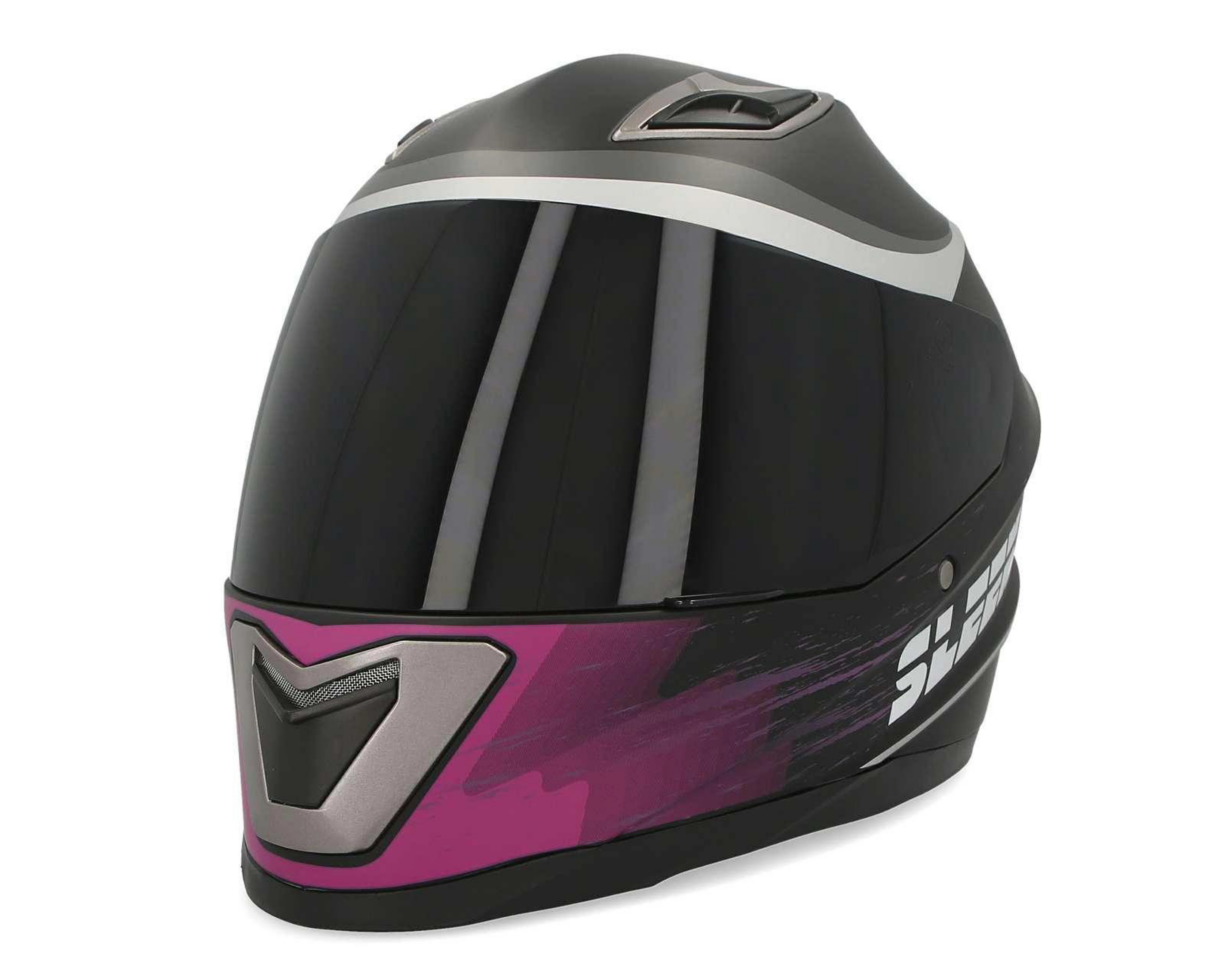 Casco para Motociclista Sleek Grande Rosa