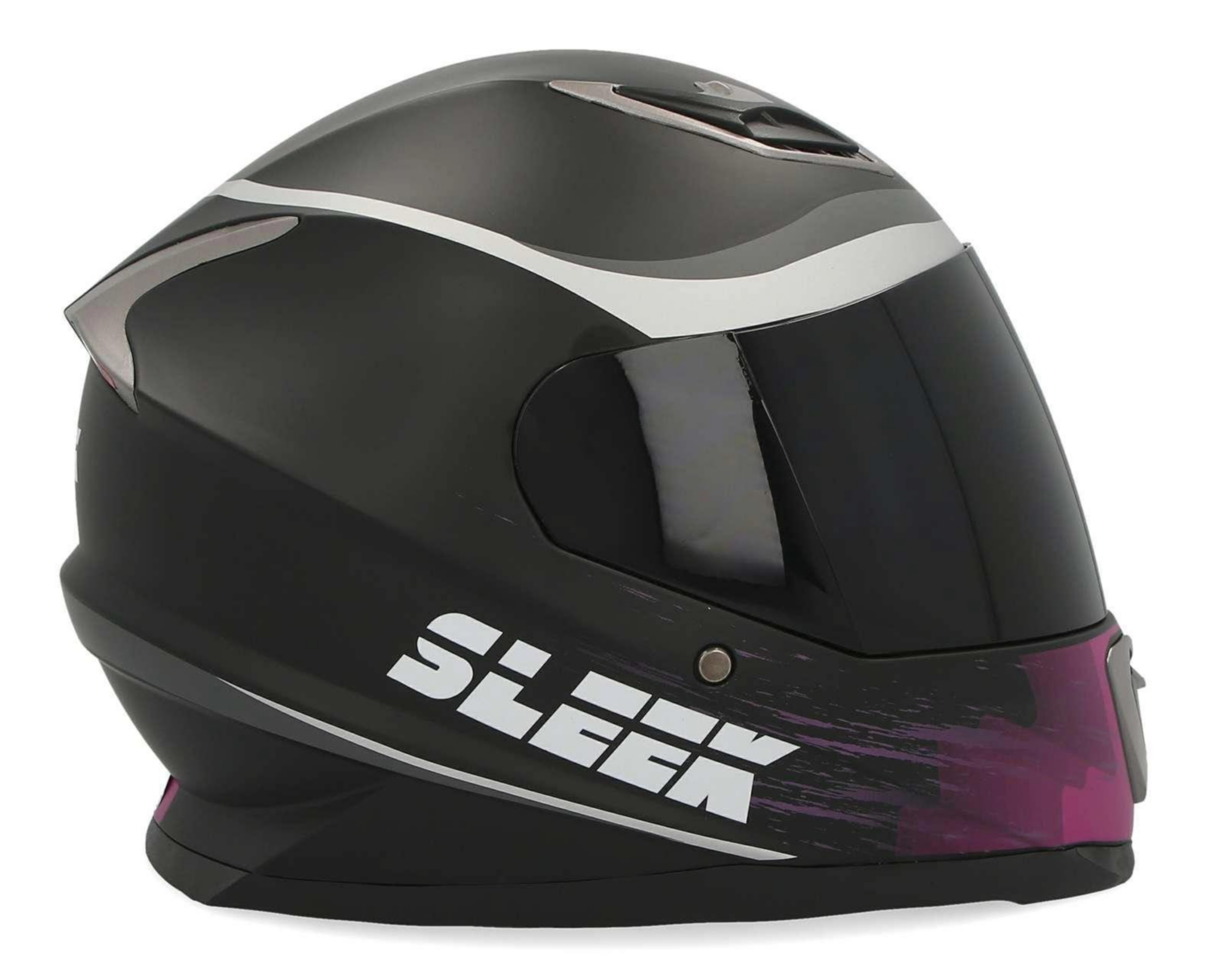 Foto 6 pulgar | Casco para Motociclista Sleek Grande Rosa