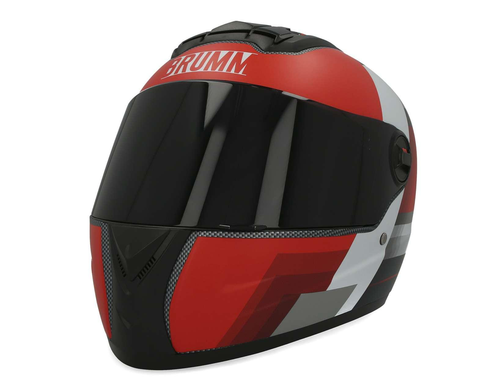 Casco para Motociclista Brumm Mediano color Rojo