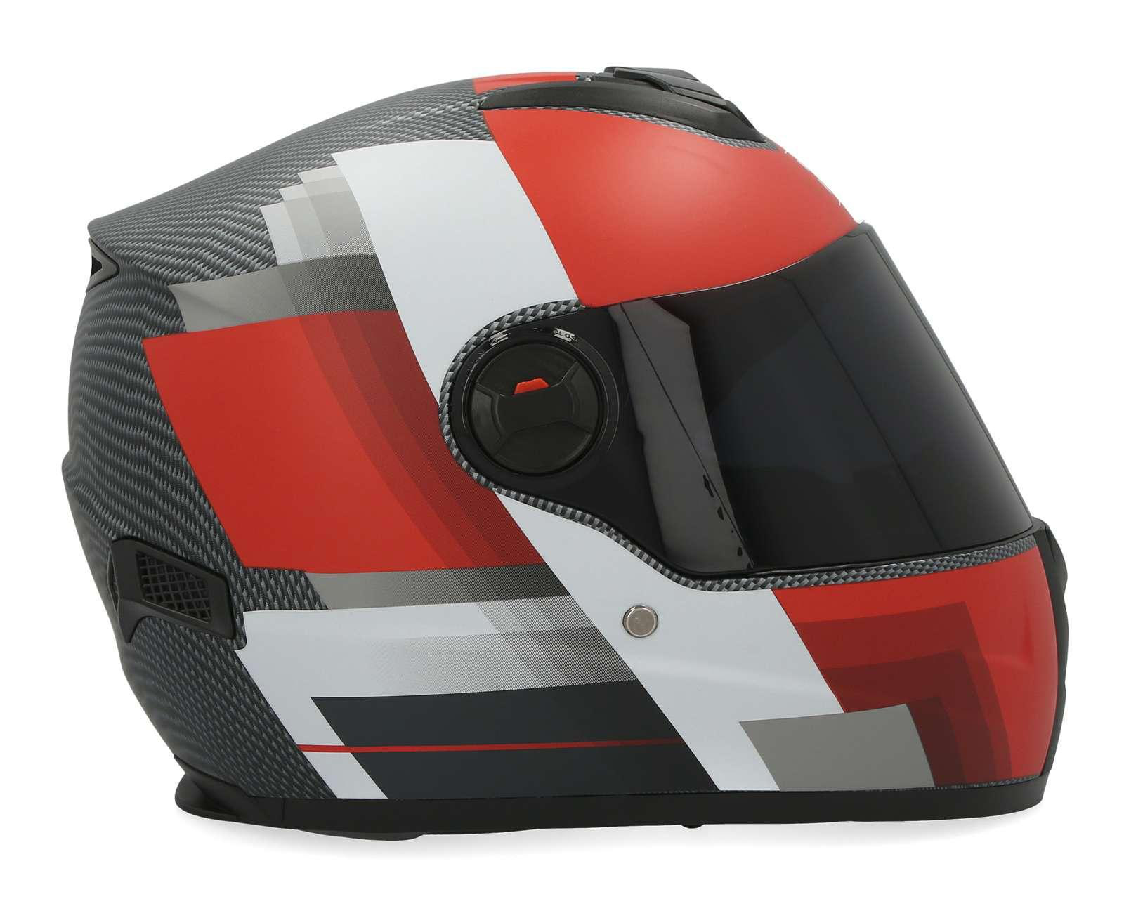 Foto 5 | Casco para Motociclista Brumm Mediano color Rojo