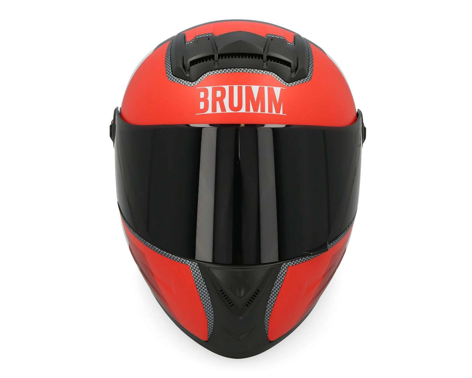 Foto 6 | Casco para Motociclista Brumm Mediano color Rojo