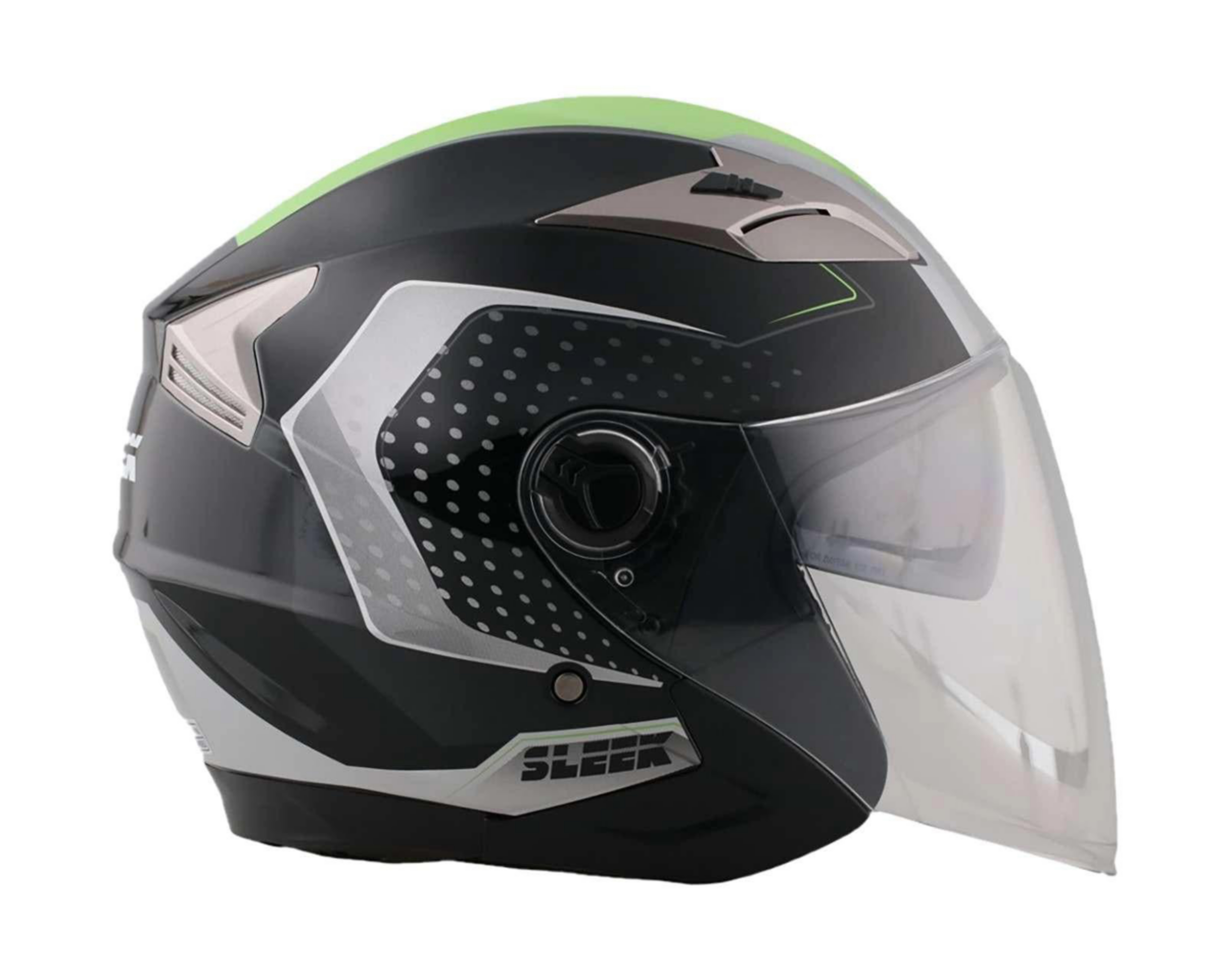 Casco para Motocicleta Sleek Mediano Gris