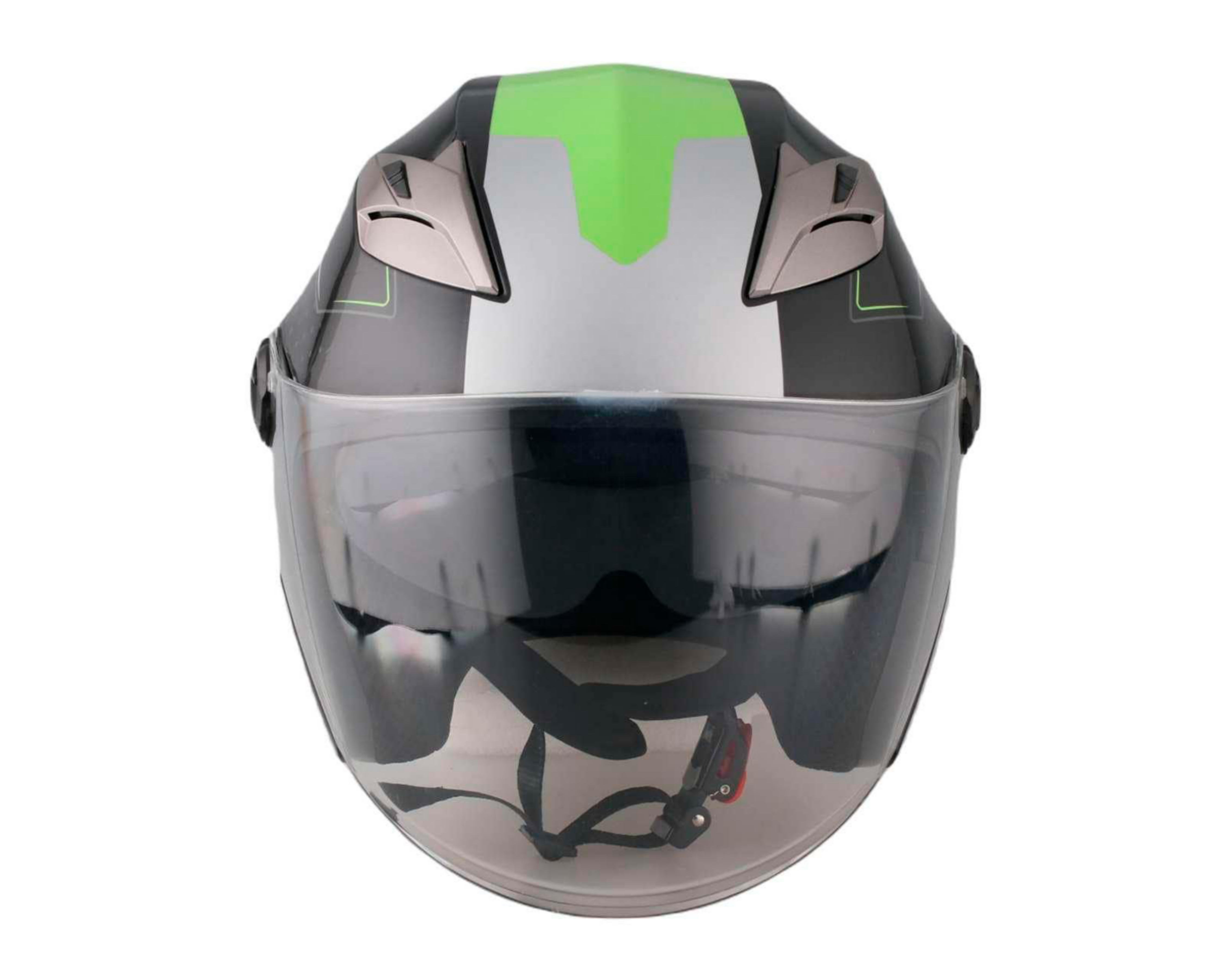 Foto 5 pulgar | Casco para Motocicleta Sleek Mediano Gris