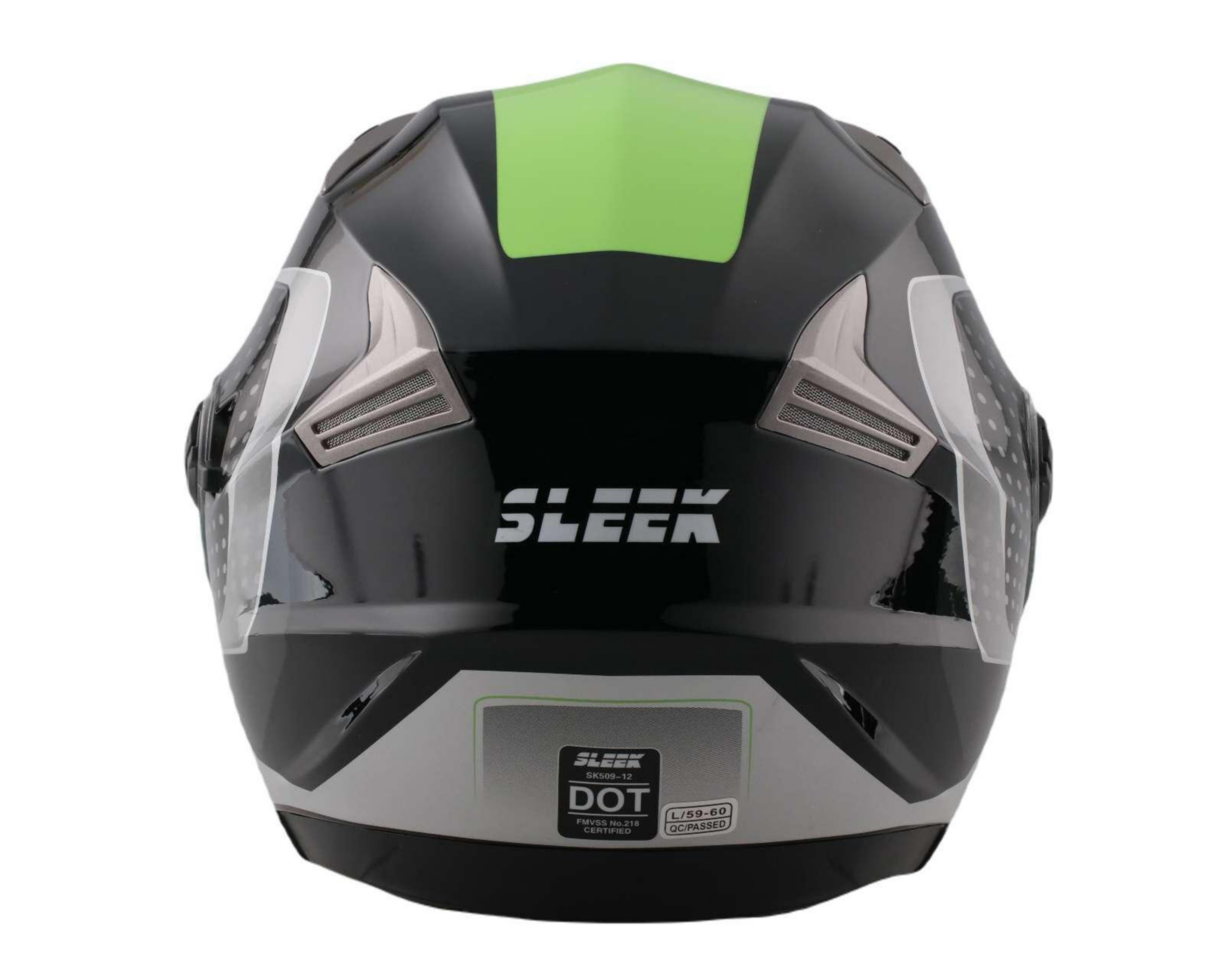 Foto 4 pulgar | Casco para Motociclista Sleek Grande Gris