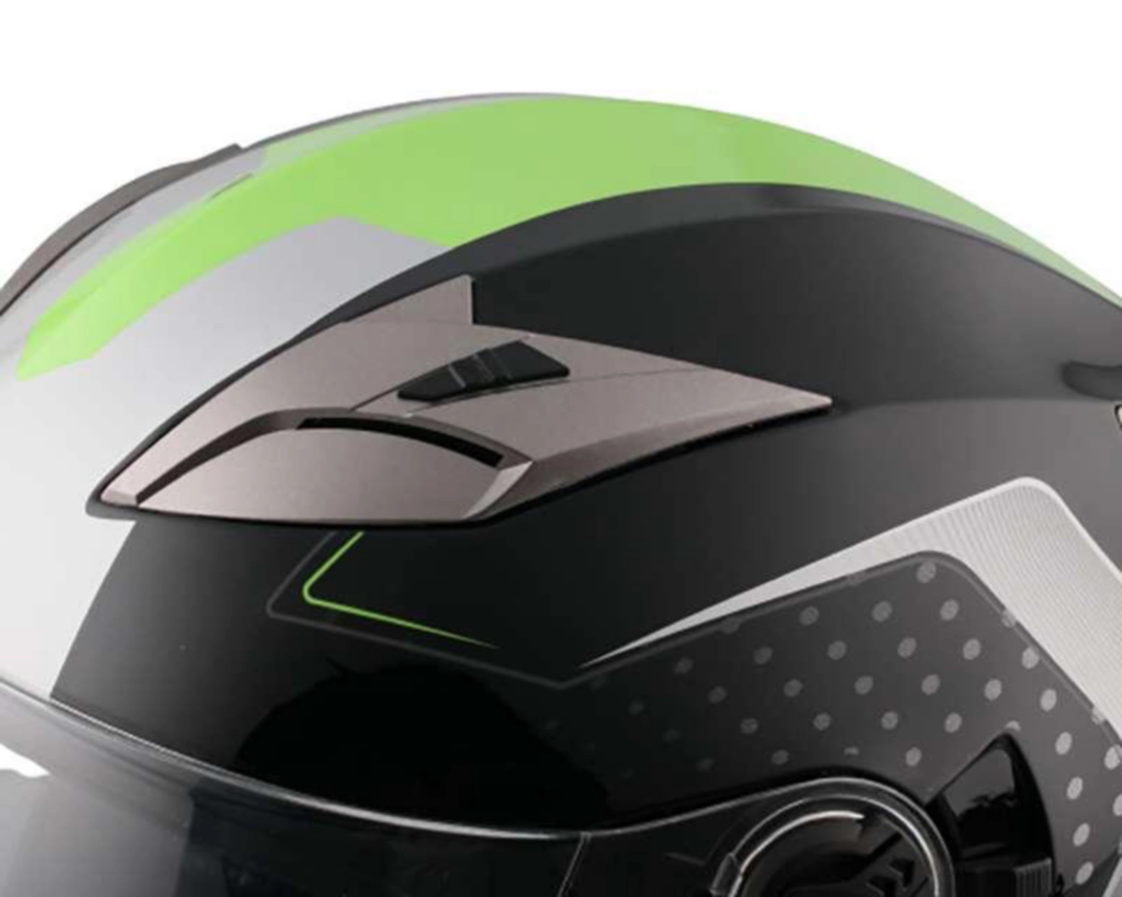 Foto 7 pulgar | Casco para Motociclista Sleek Grande Gris