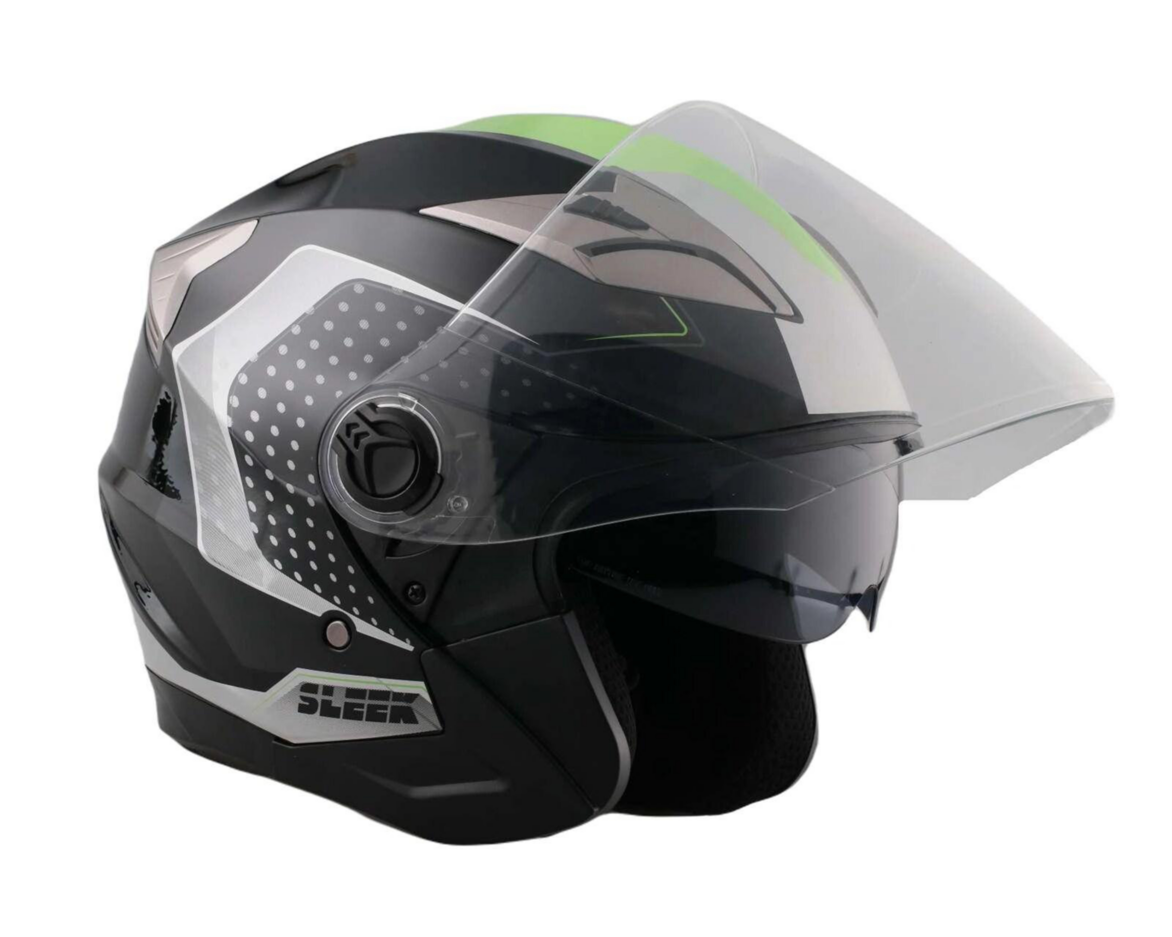 Foto 2 | Casco para Motociclista Sleek Extra Grande 3/4 Gris