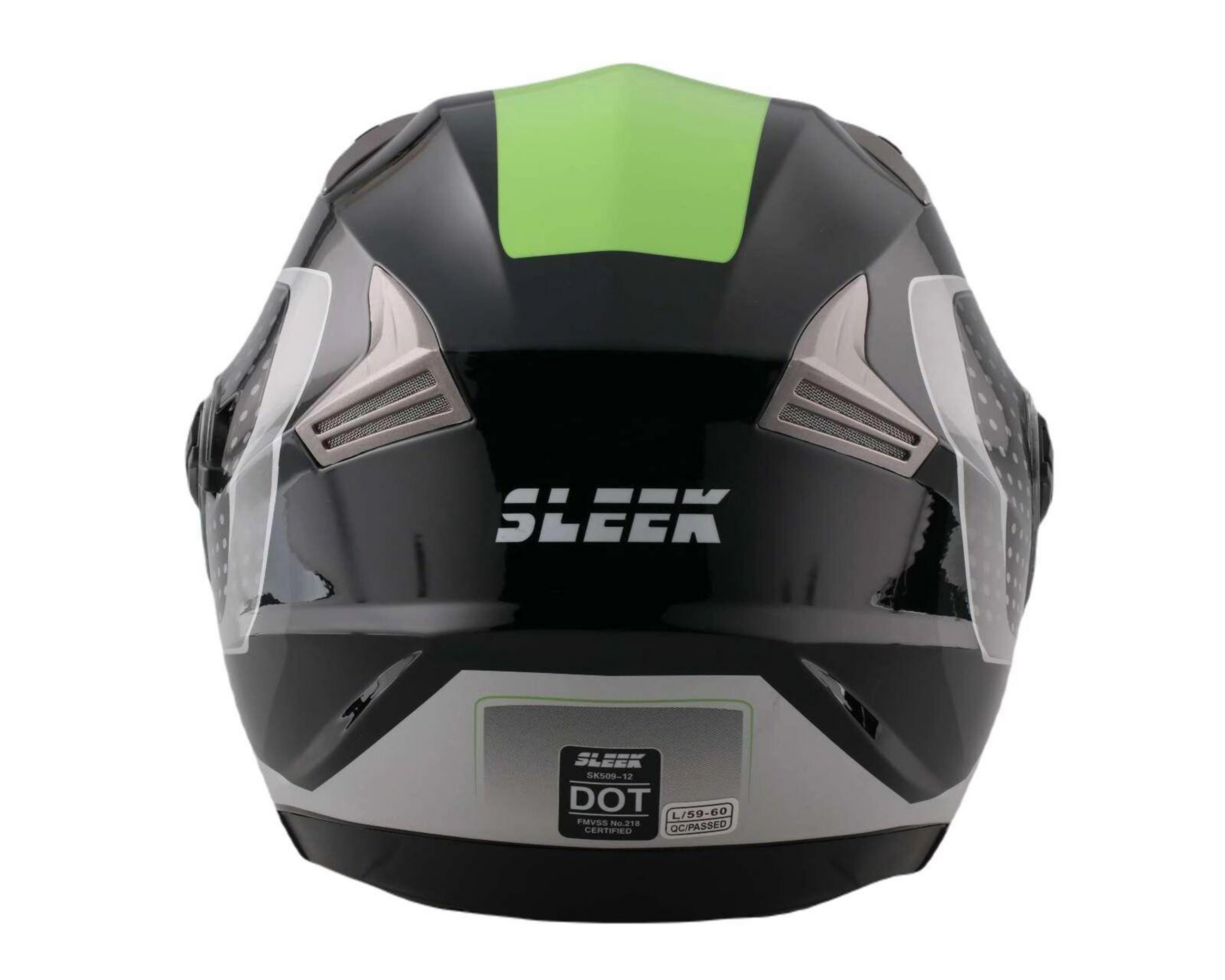 Foto 4 pulgar | Casco para Motociclista Sleek Extra Grande 3/4 Gris