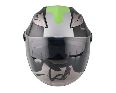 Foto 4 | Casco para Motociclista Sleek Extra Grande 3/4 Gris