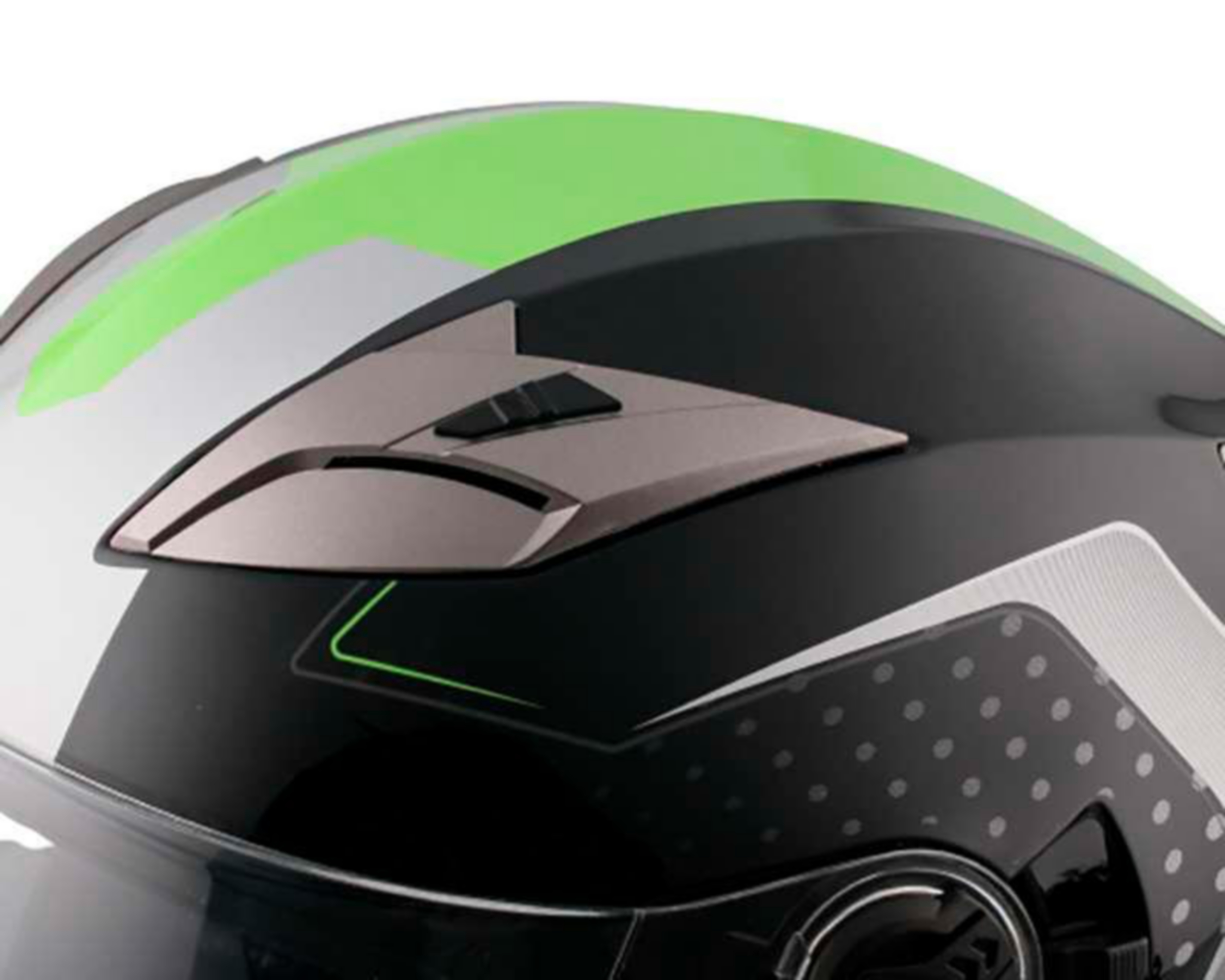 Foto 7 pulgar | Casco para Motociclista Sleek Extra Grande 3/4 Gris