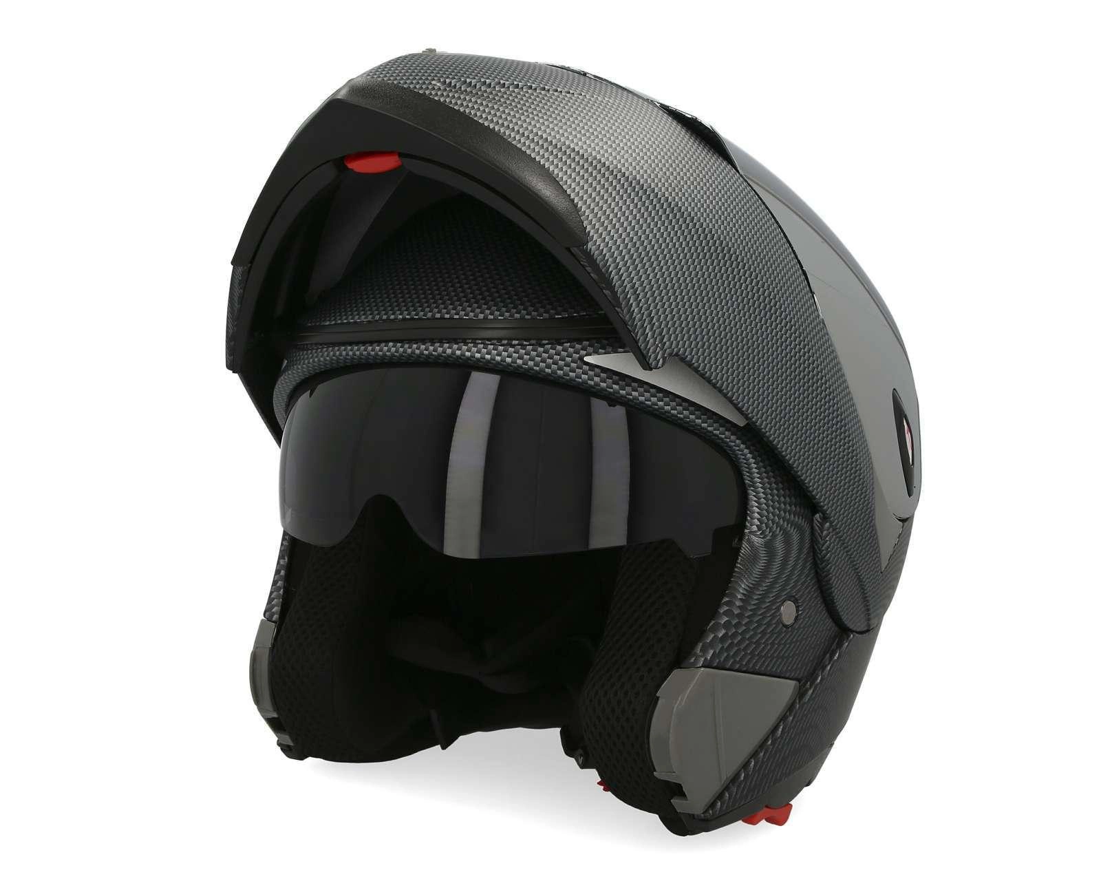 Foto 3 pulgar | Casco para Motociclista Brumm Grande Negro