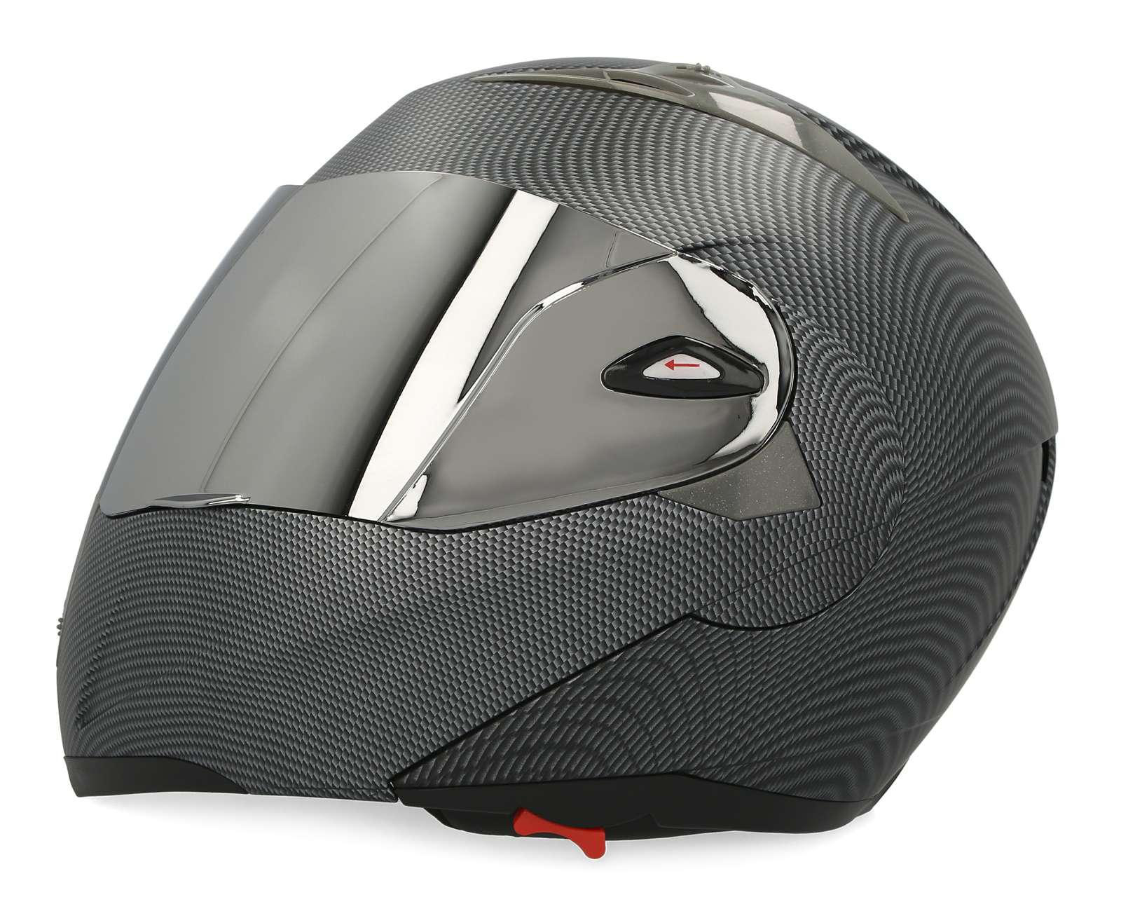 Foto 4 pulgar | Casco para Motociclista Brumm Grande Negro