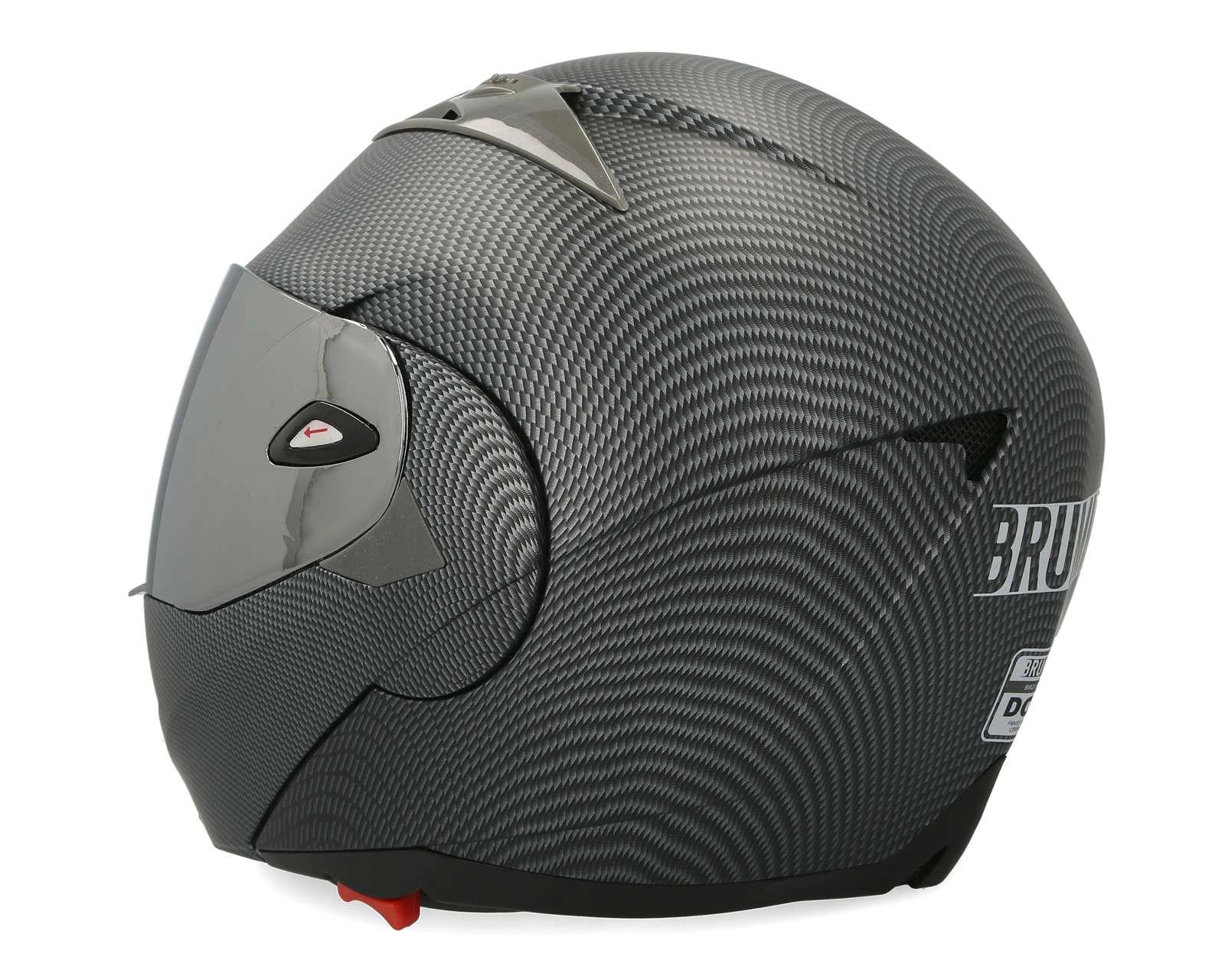 Foto 5 pulgar | Casco para Motociclista Brumm Grande Negro