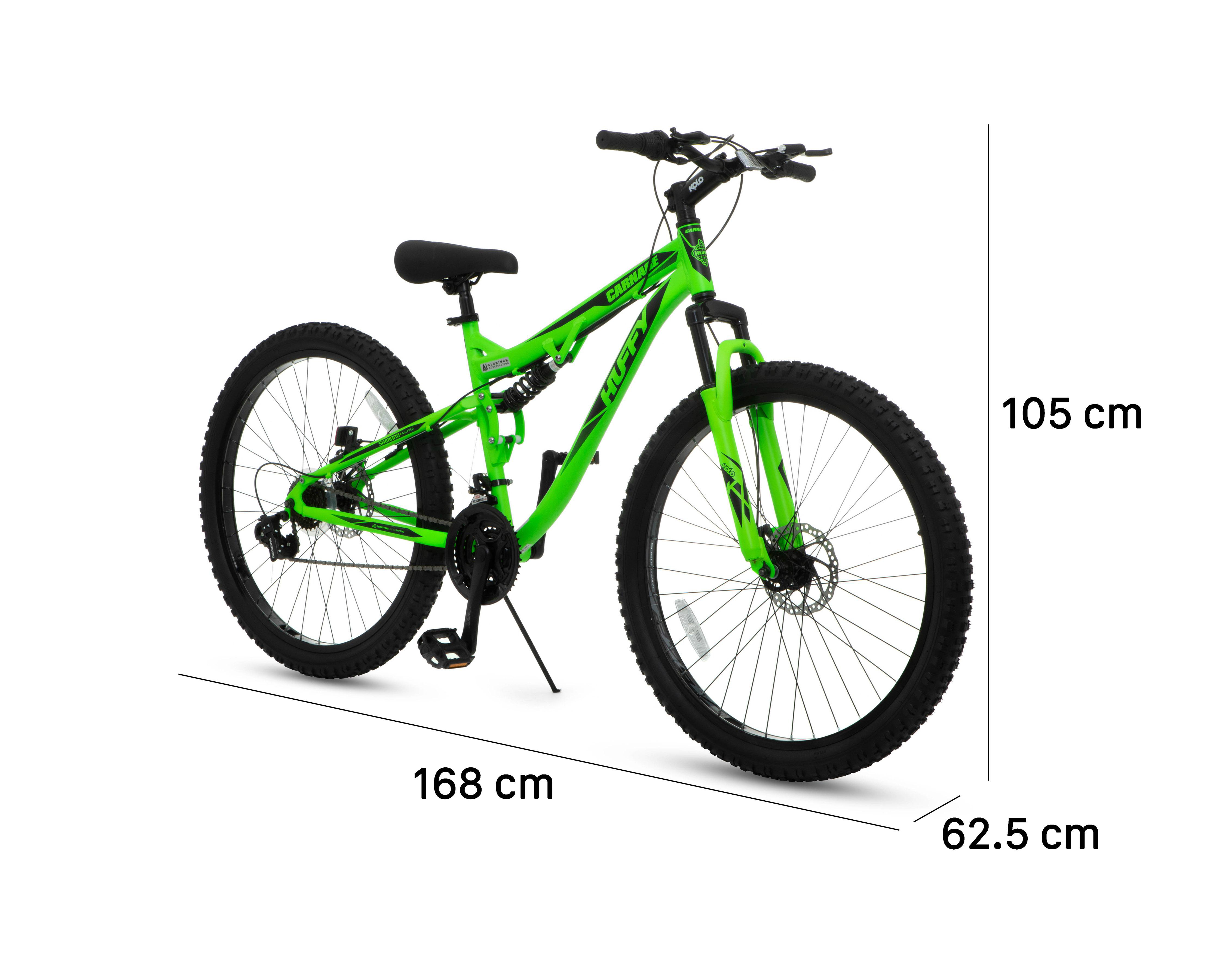 Foto 8 pulgar | Bicicleta de Montaña Huffy Carnage 27.5" Verde
