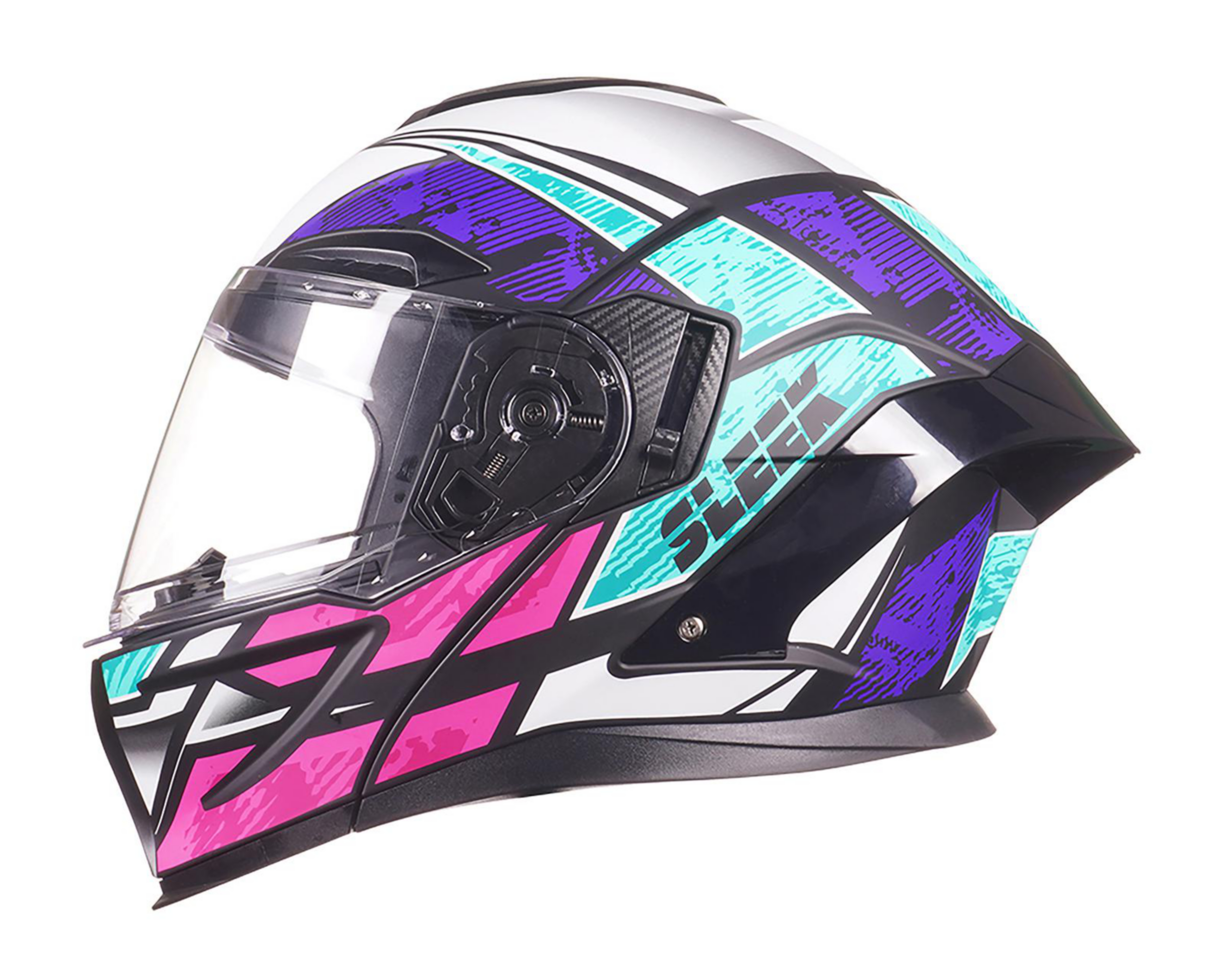 Casco para Motociclista Sleek Grande Multicolor Abatible