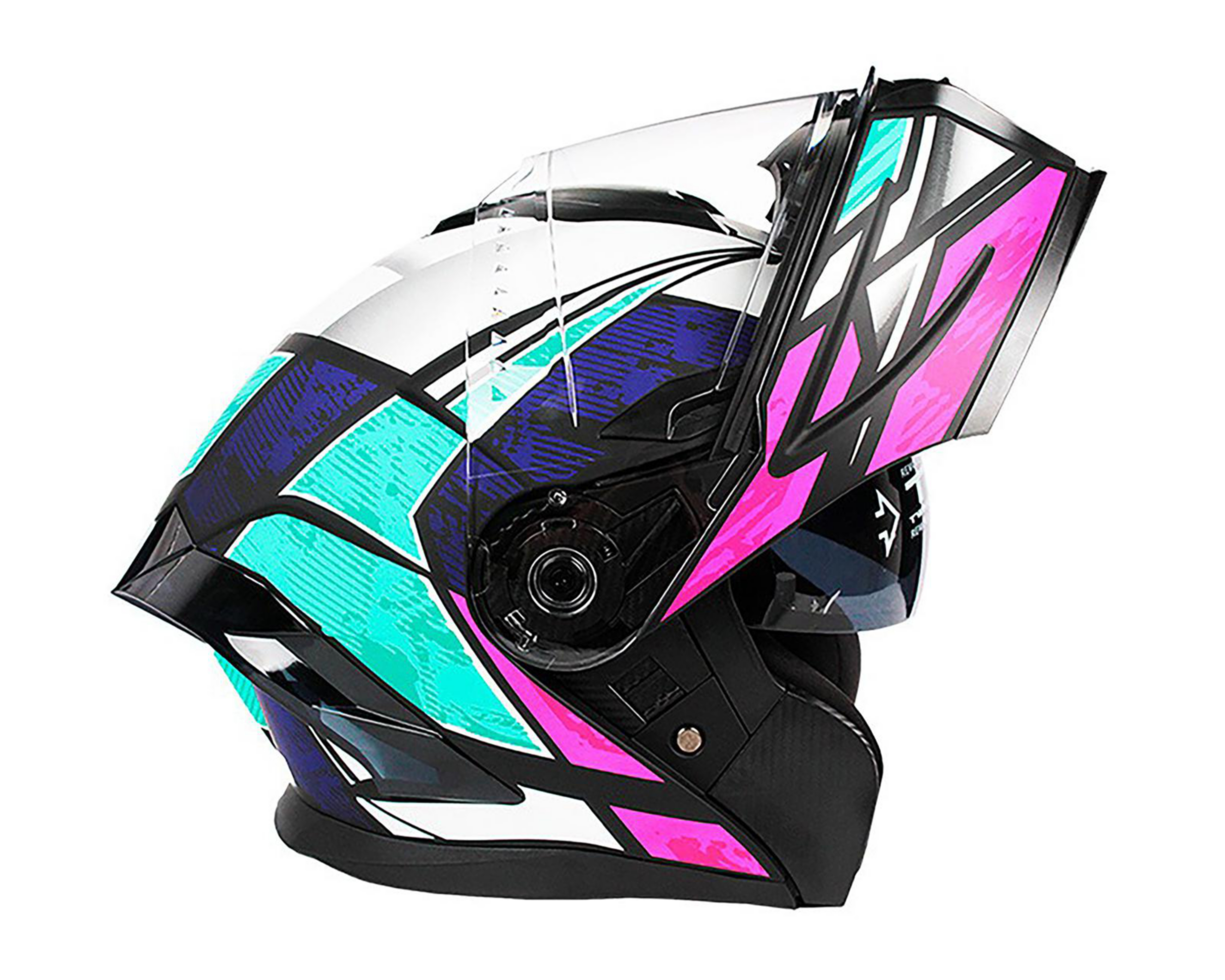 Foto 2 | Casco para Motociclista Sleek Grande Multicolor Abatible