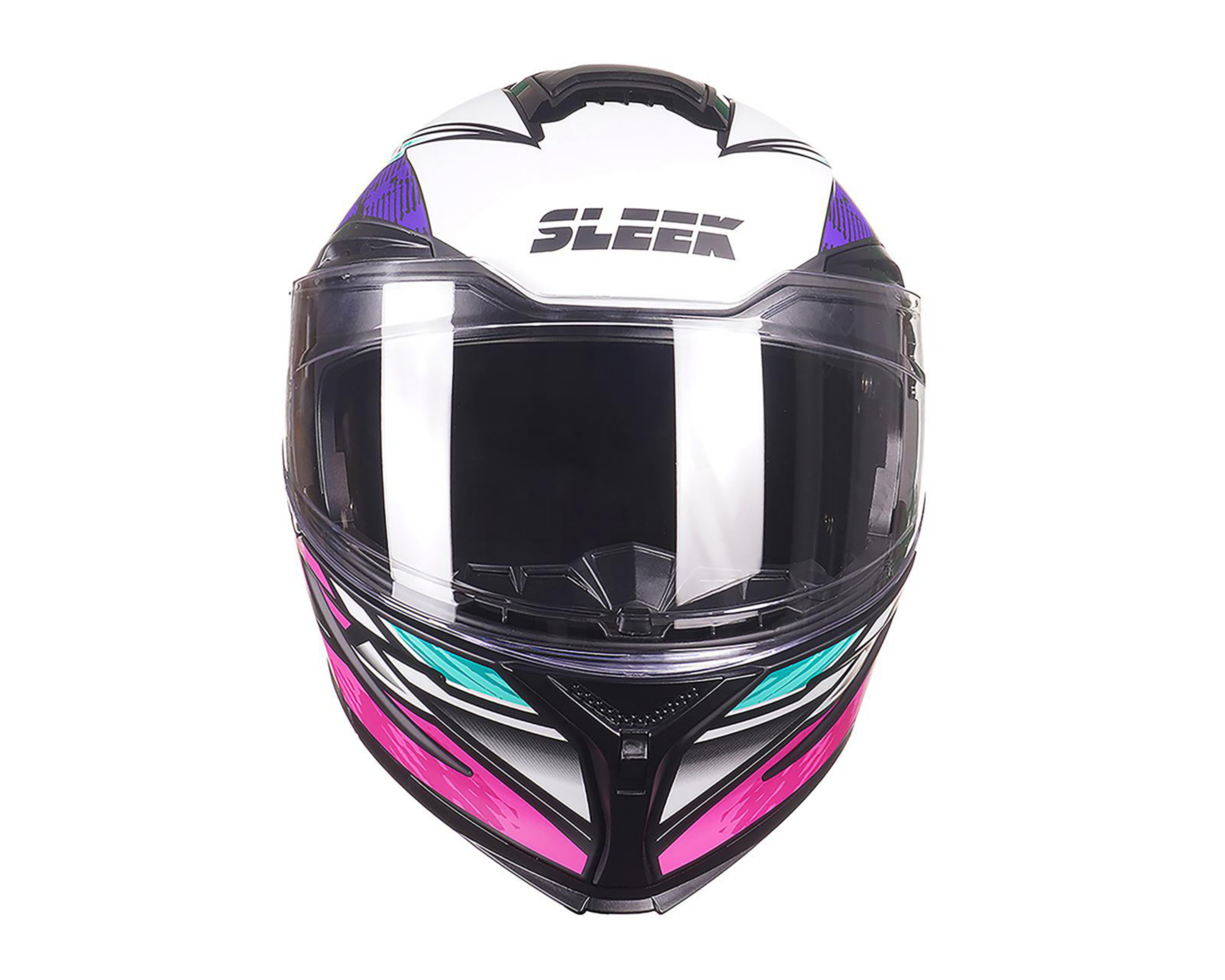 Foto 4 pulgar | Casco para Motociclista Sleek Grande Multicolor Abatible