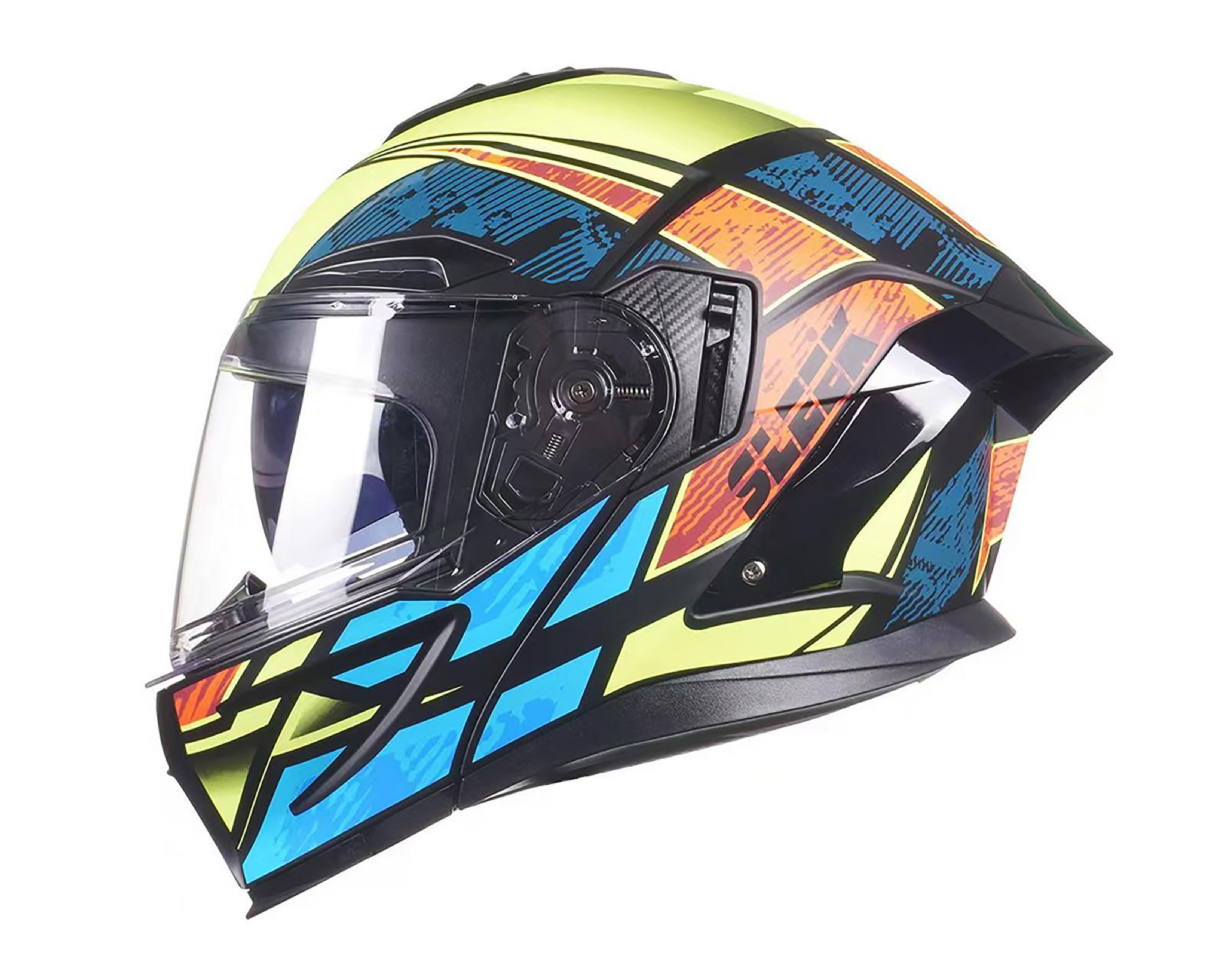 Casco para Motociclista Sleek Extragrande Abatible