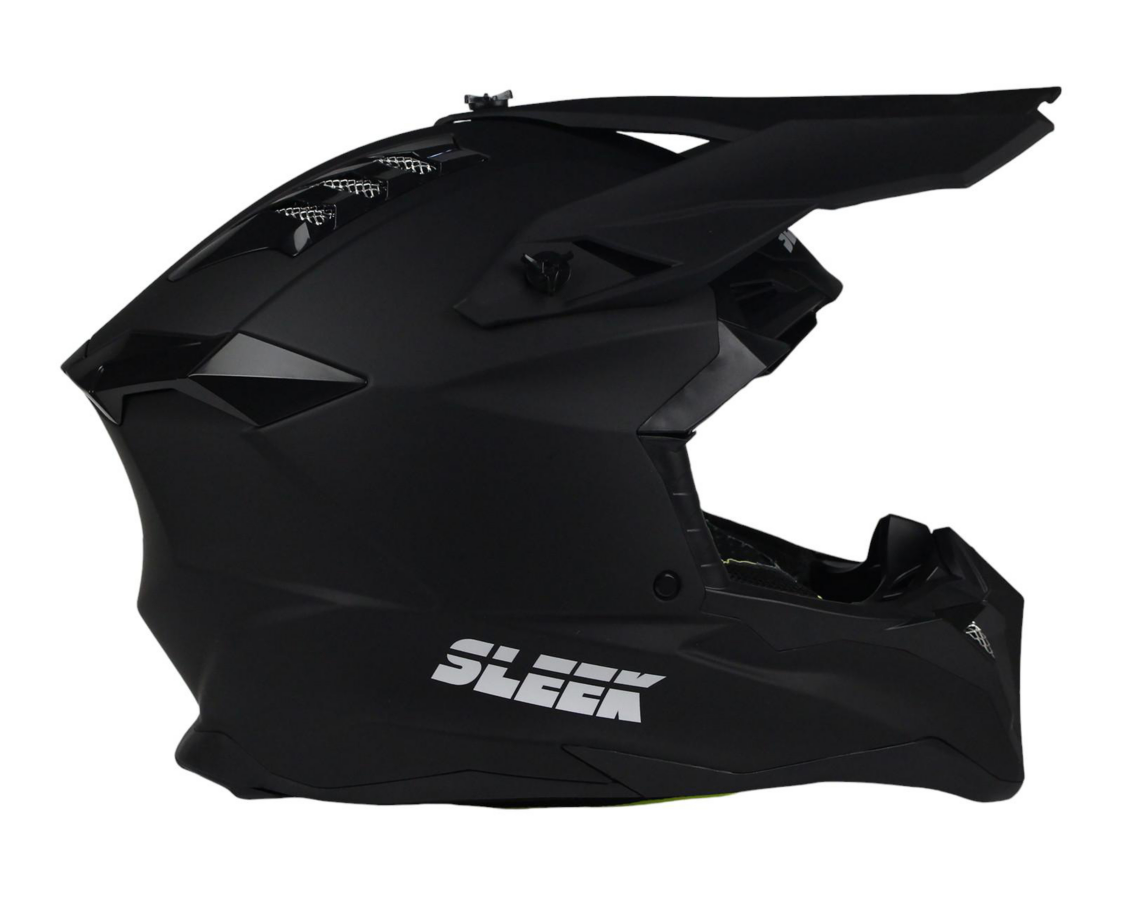 Foto 4 pulgar | Casco para Motociclista Sleek Extra Grande Negro Cross