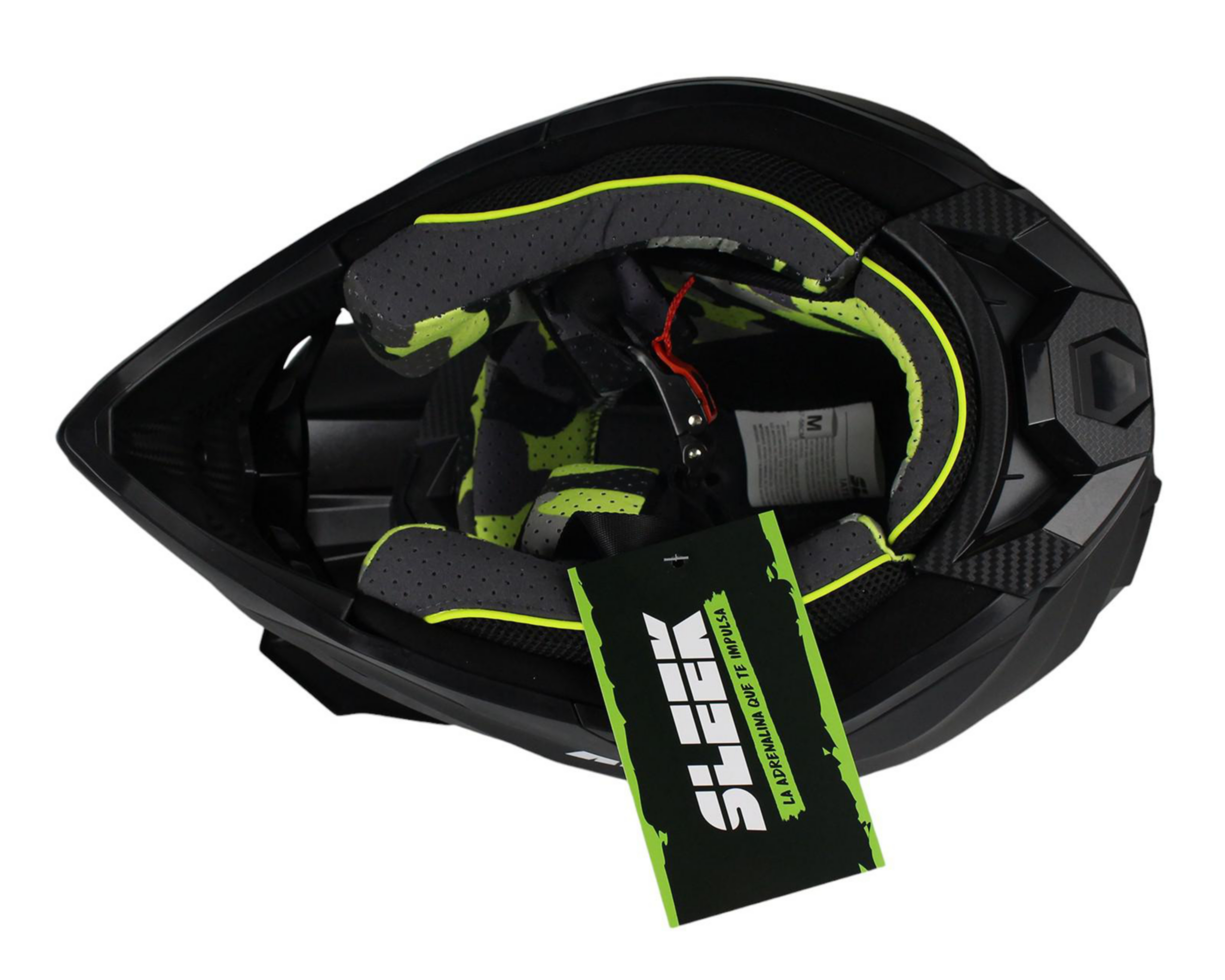 Foto 4 | Casco para Motociclista Sleek Extra Grande Negro Cross