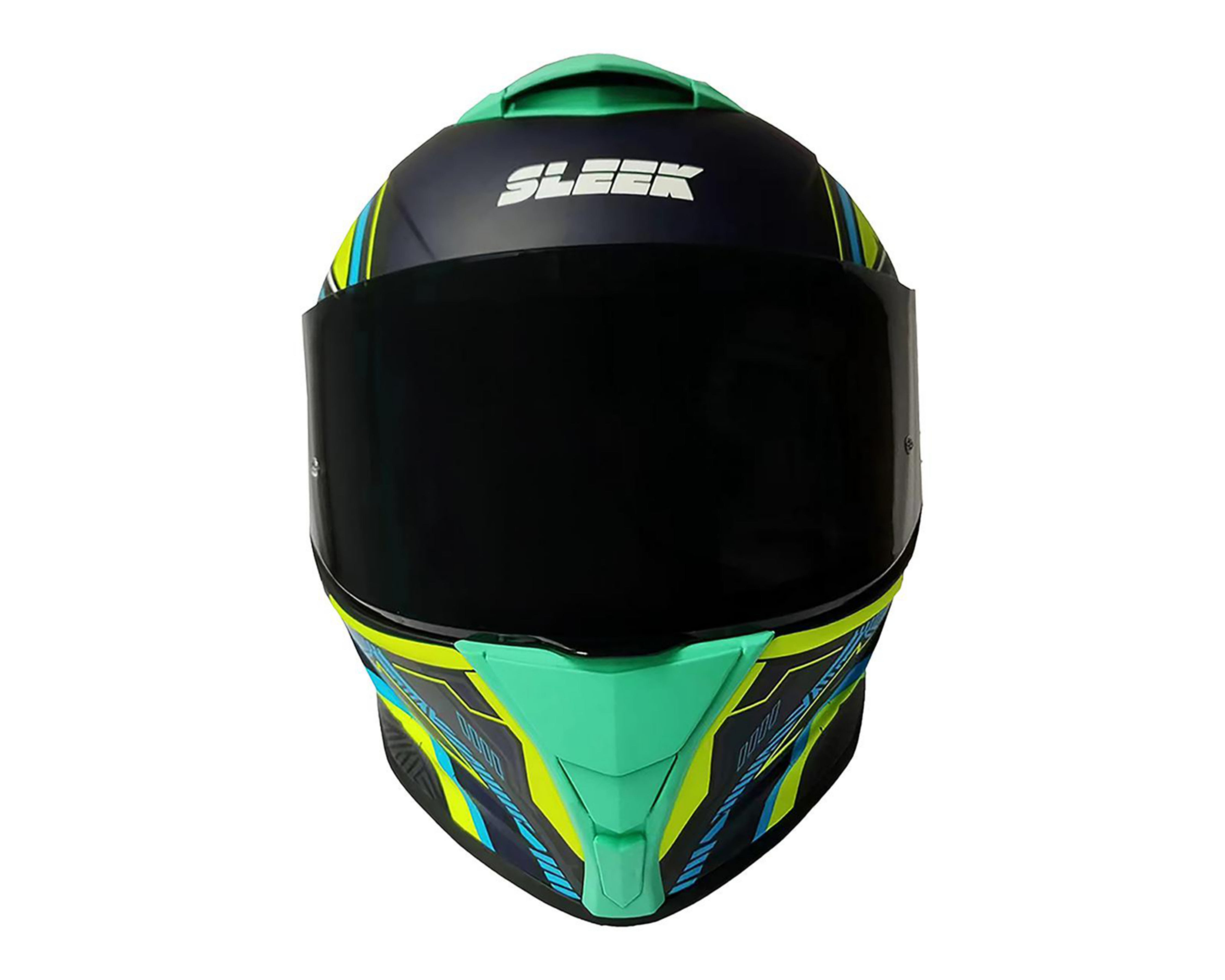 Foto 5 pulgar | Casco para Motociclista Sleek Extragrande Multicolor Abatible