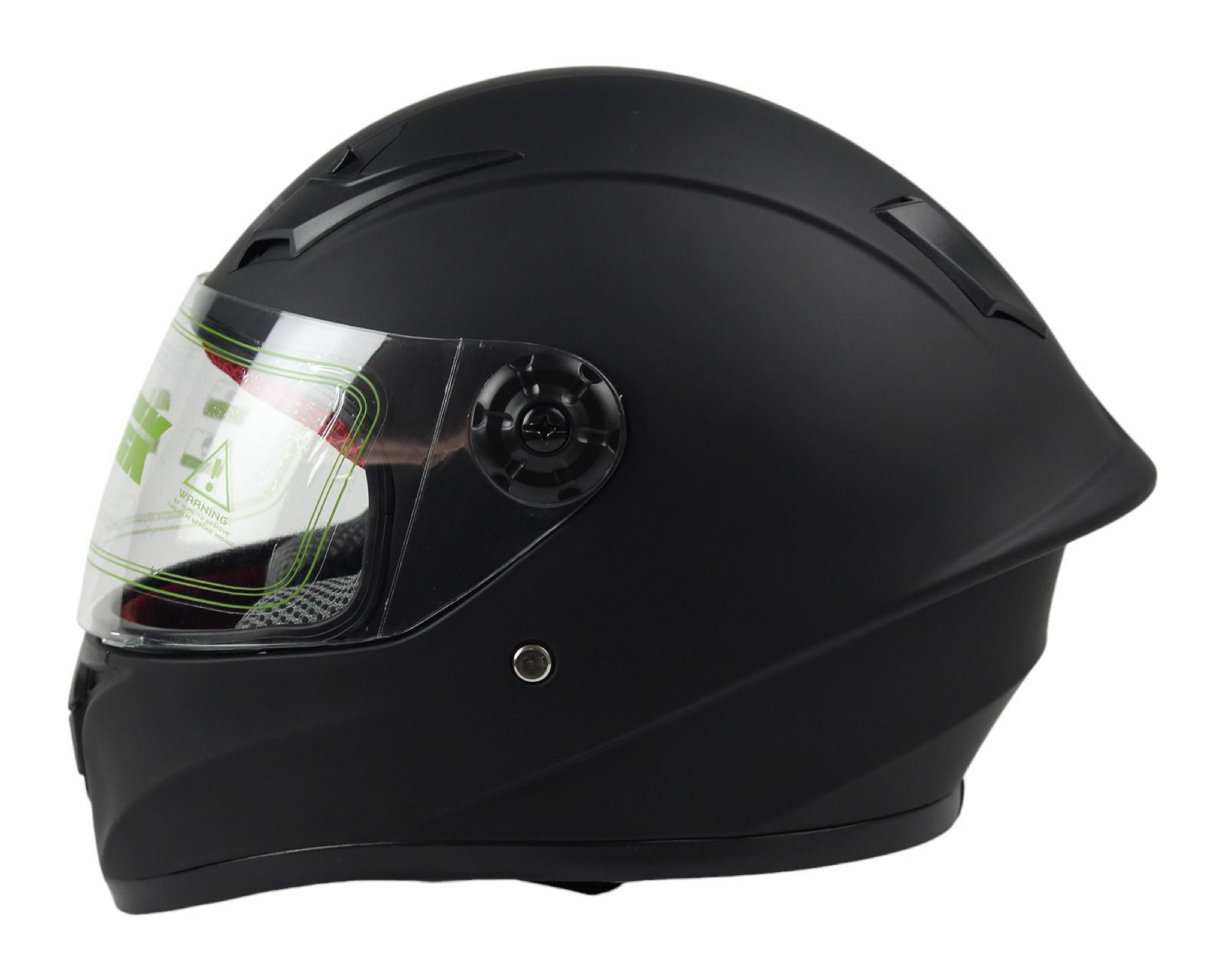 Casco para Motociclista Sleek Infantil Chico Negro