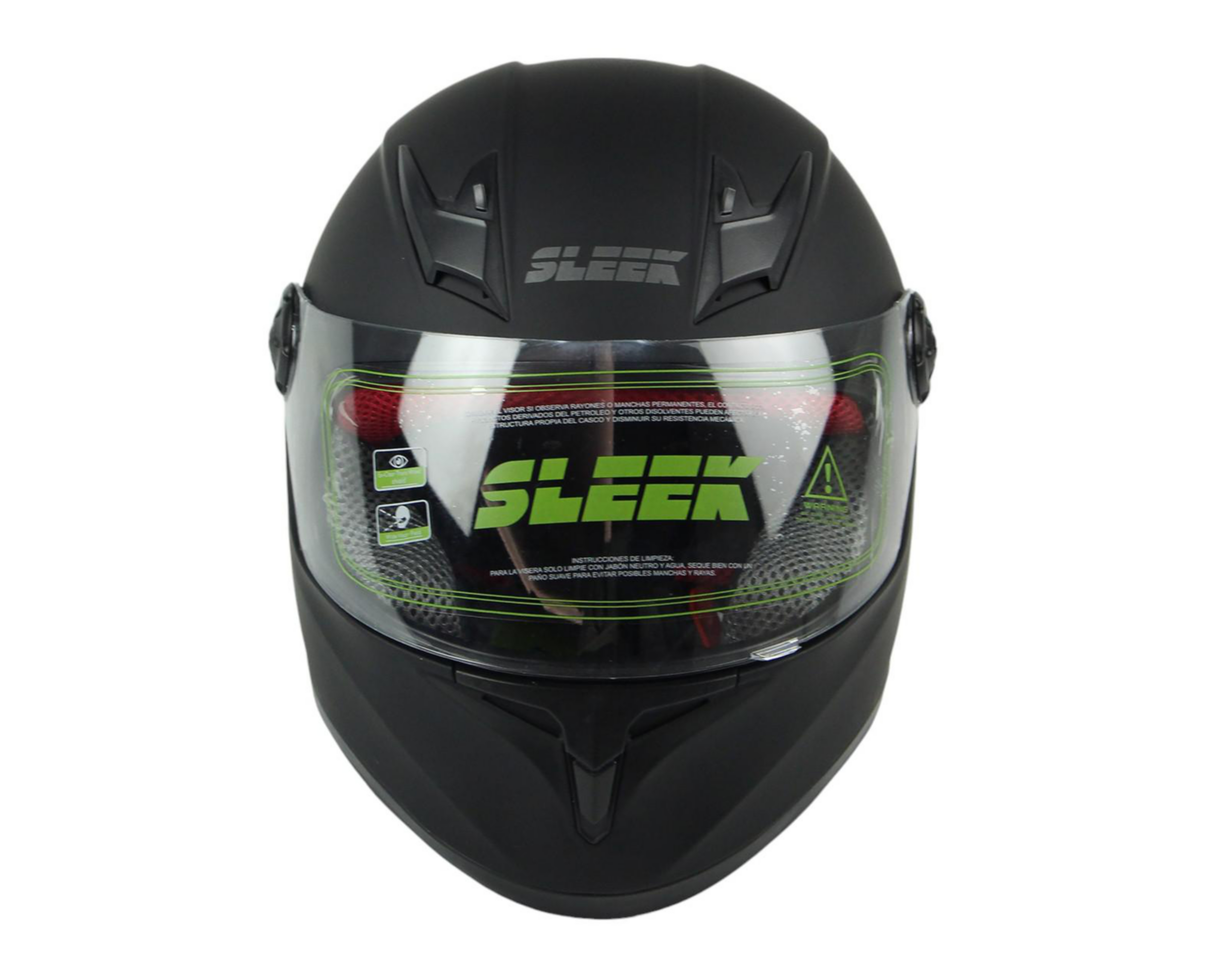 Foto 4 pulgar | Casco para Motociclista Sleek Infantil Chico Negro