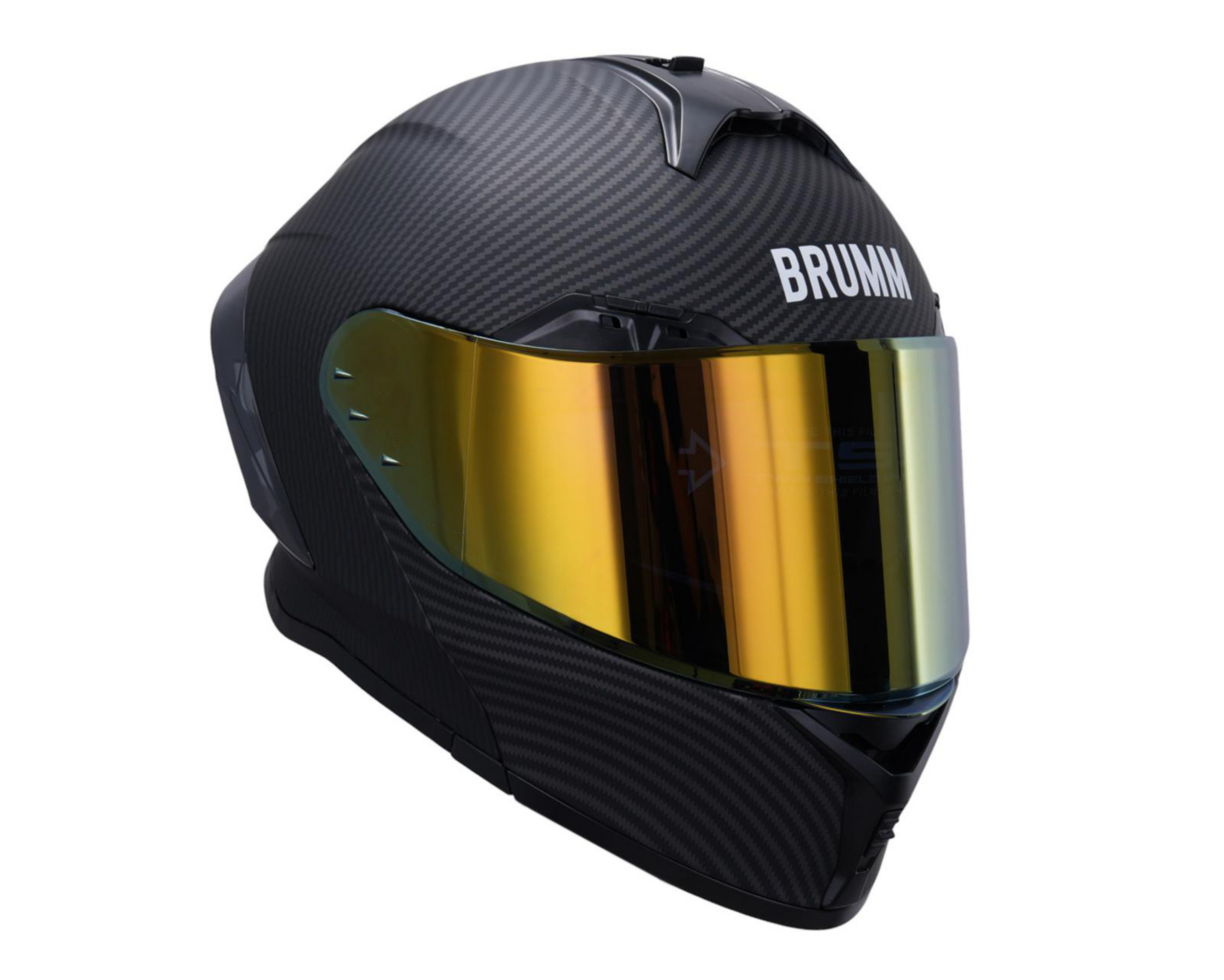 Foto 5 | Casco para Motociclista Brumm Mediano Negro Abatible