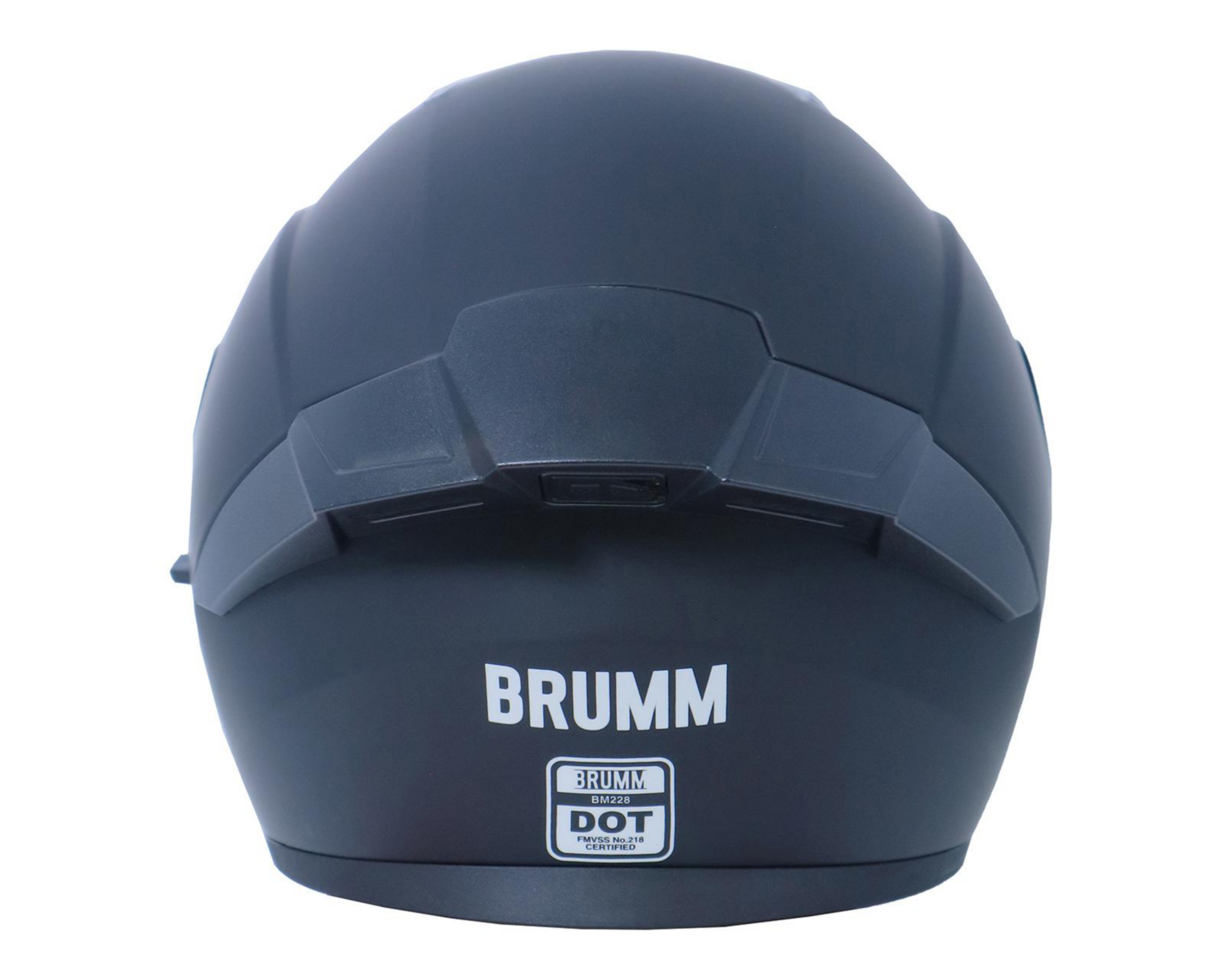 Foto 4 pulgar | Casco para Motoclista Brumm Mediano Azul Marino