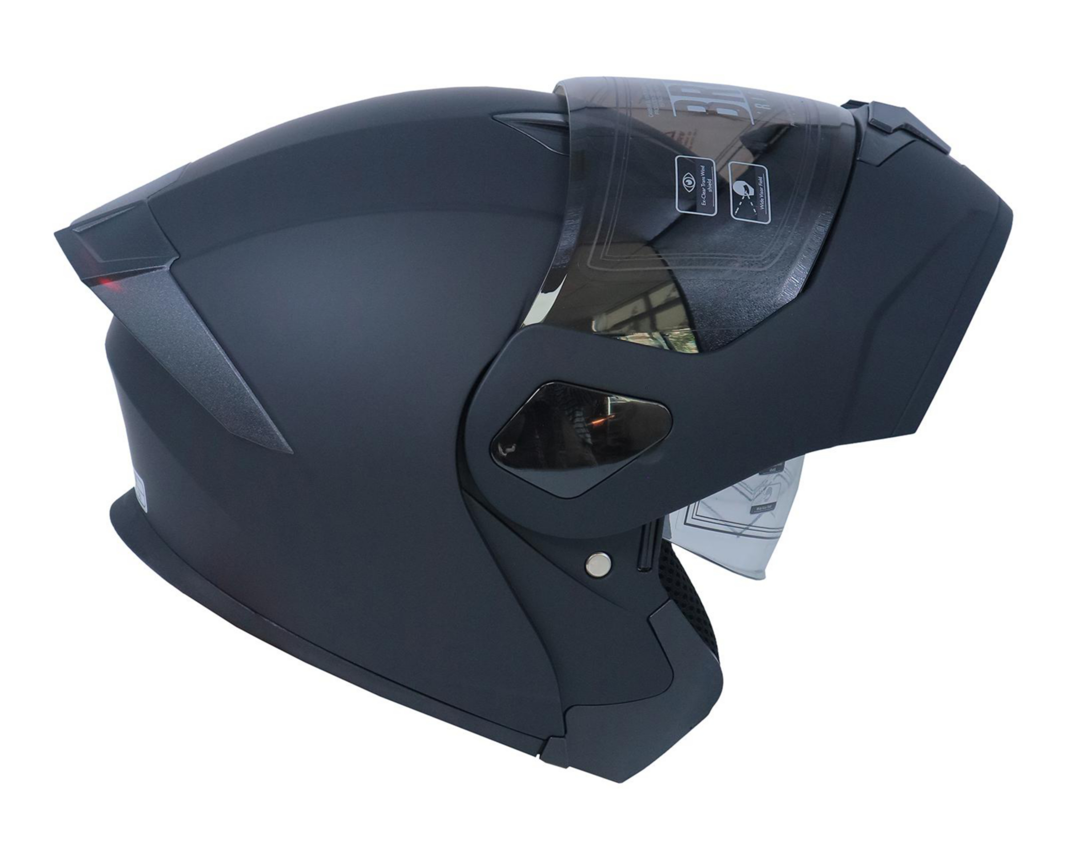 Foto 5 pulgar | Casco para Motoclista Brumm Mediano Azul Marino