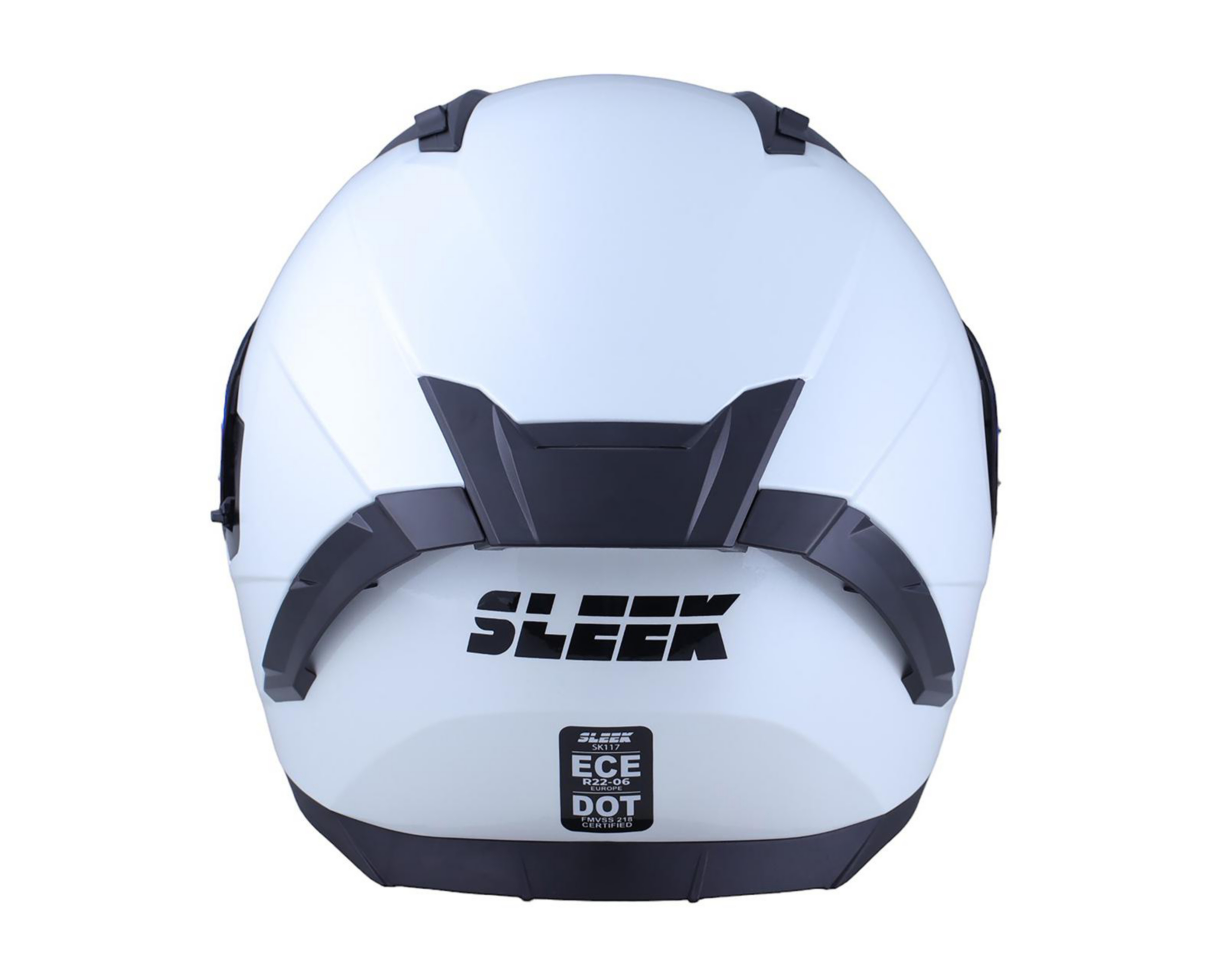 Foto 5 pulgar | Casco para Motociclista Sleek Grande Blanco Abatible