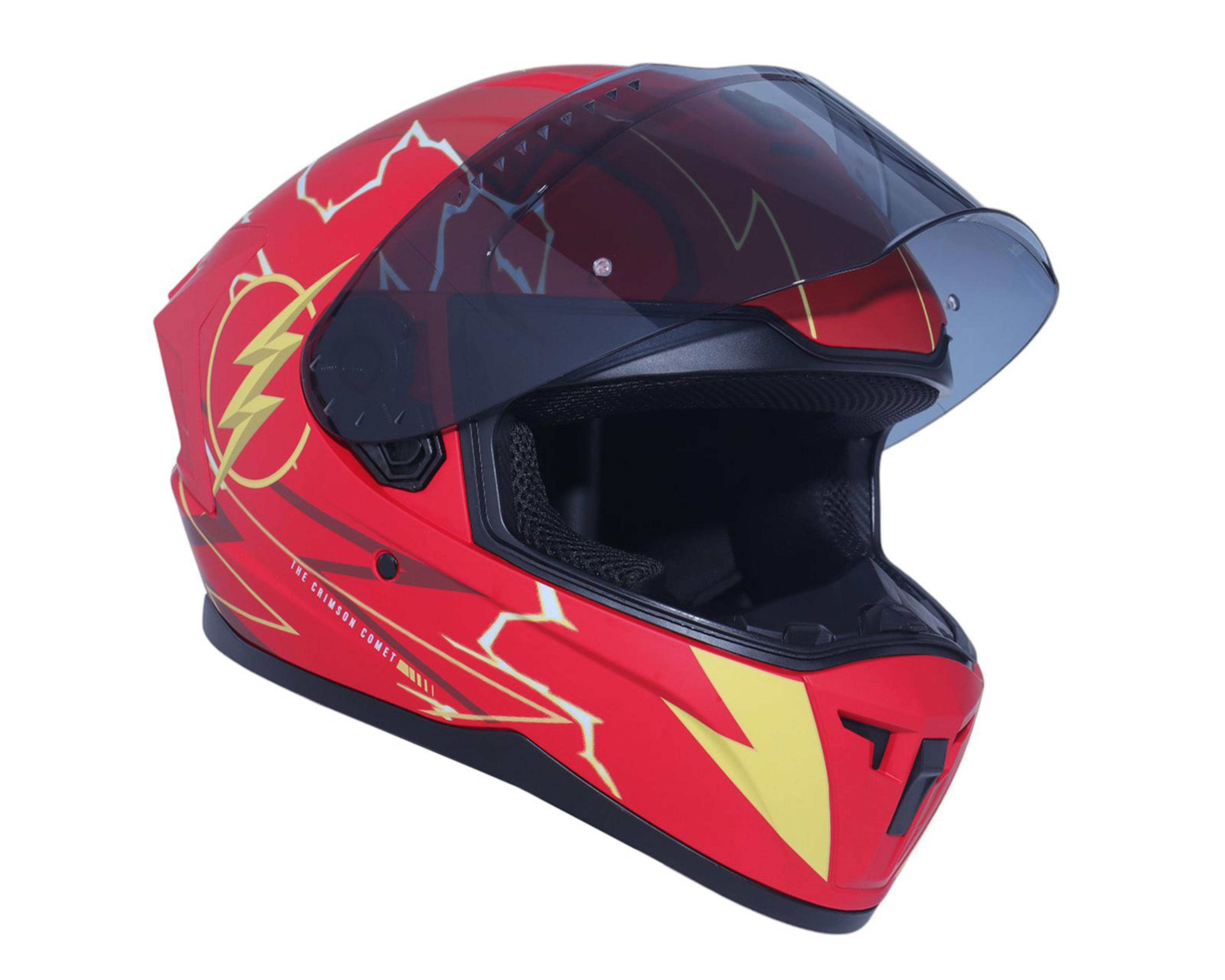 Foto 5 pulgar | Casco para Motociclista Edge Mediano Rojo DC Flash