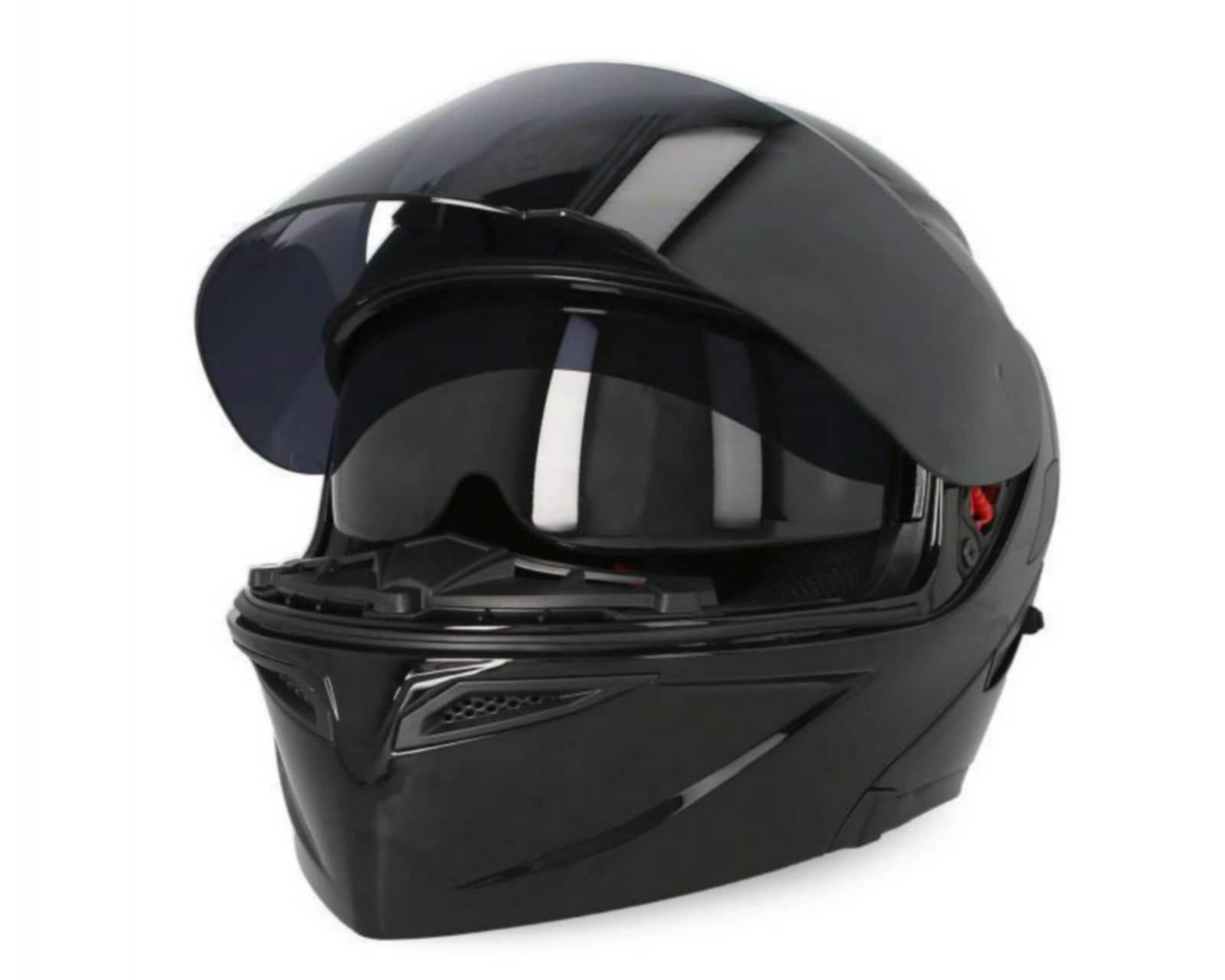 Casco para Motociclista Brumm Mediano Negro