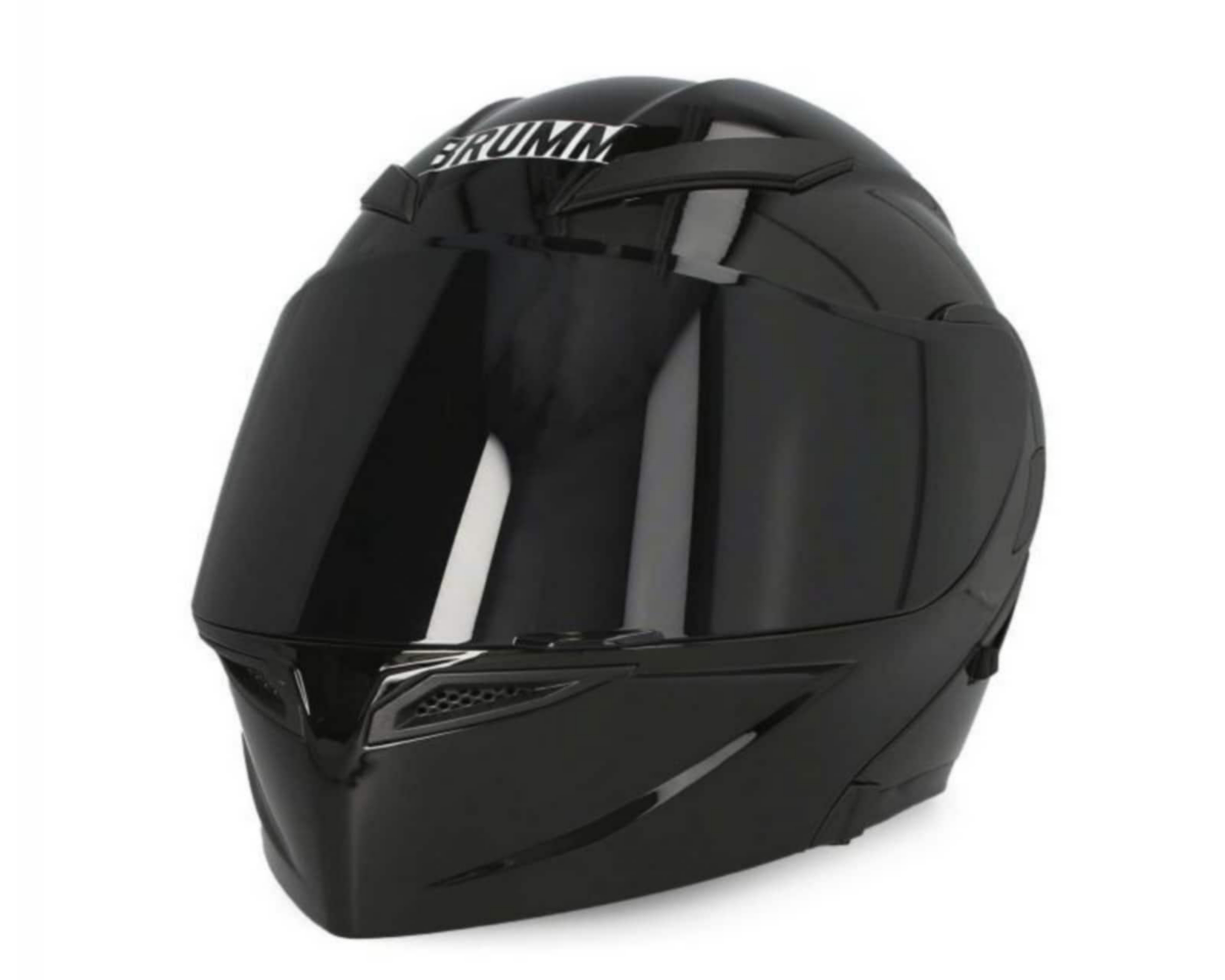 Foto 2 | Casco para Motociclista Brumm Mediano Negro