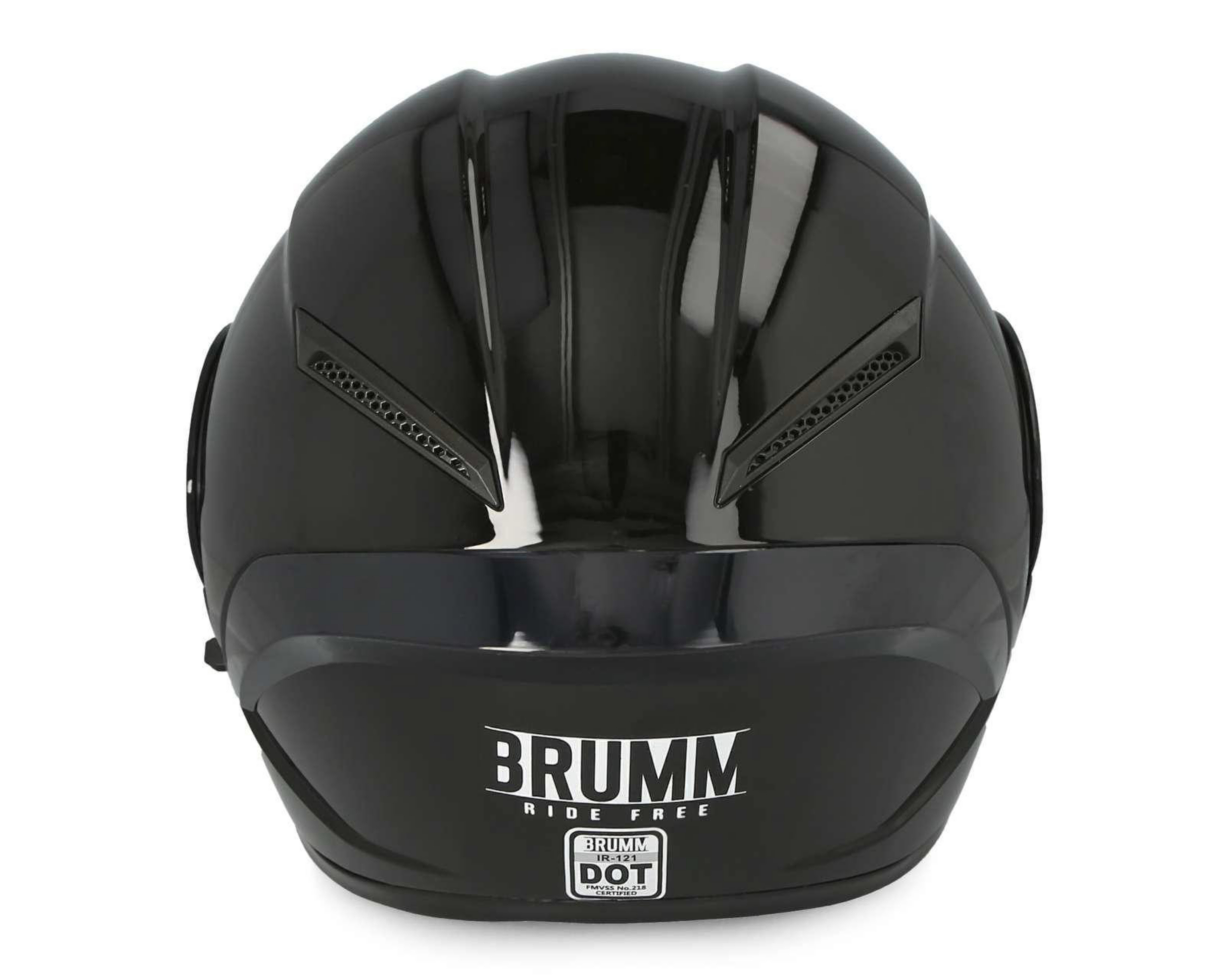 Foto 5 | Casco para Motociclista Brumm Mediano Negro