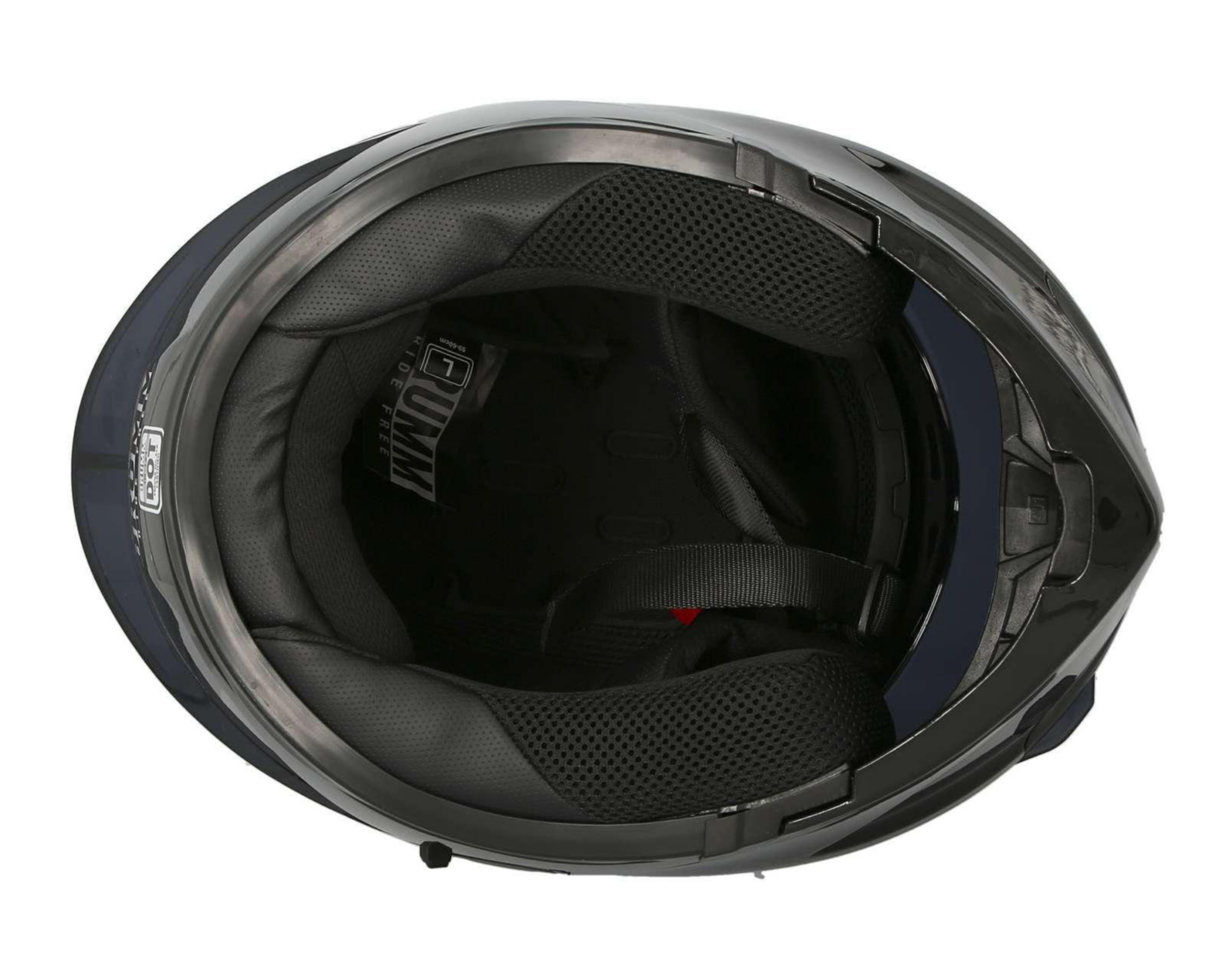 Foto 8 | Casco para Motociclista Brumm Mediano Negro