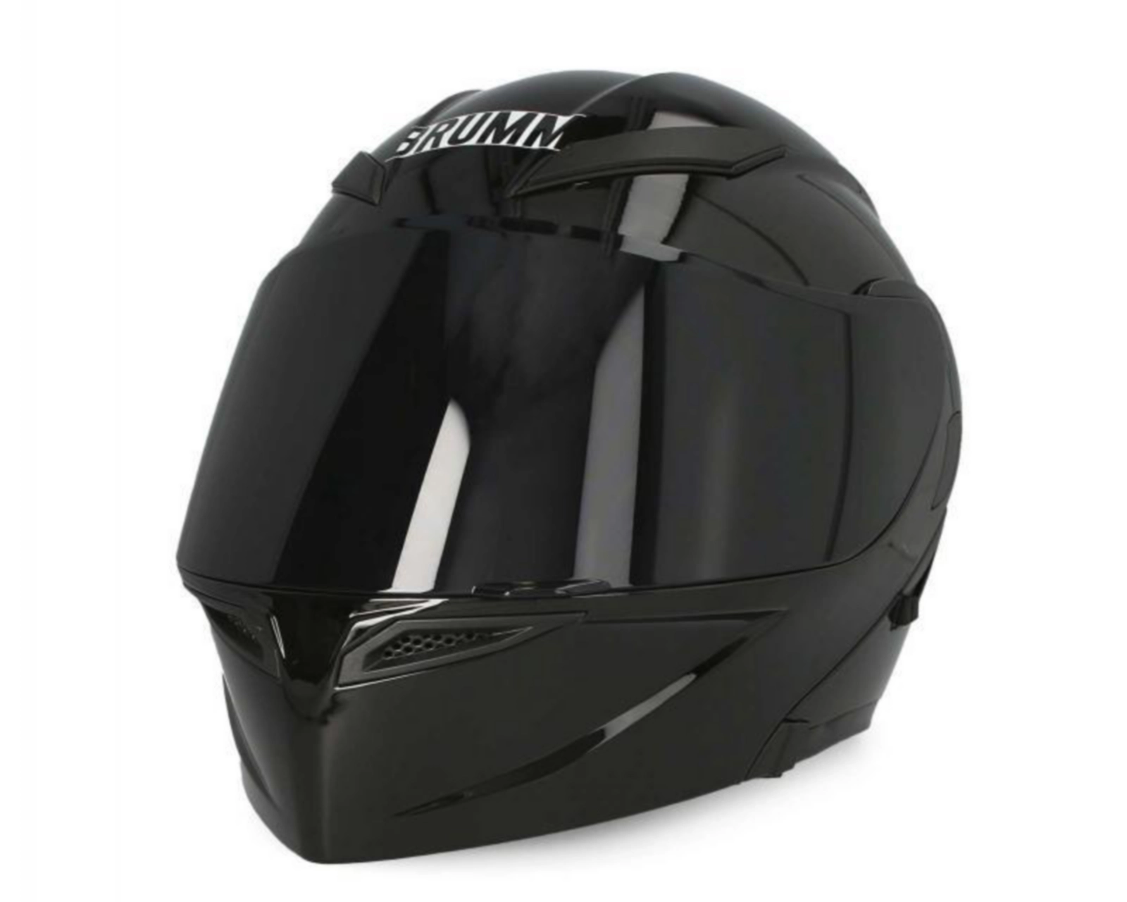 Foto 3 pulgar | Casco para Motociclista Brumm Grande Negro