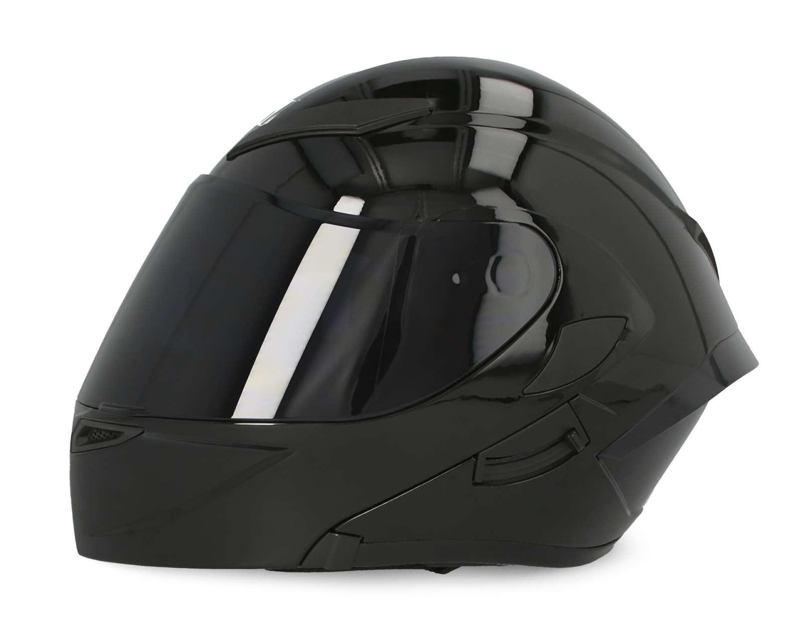 Foto 4 pulgar | Casco para Motociclista Brumm Grande Negro