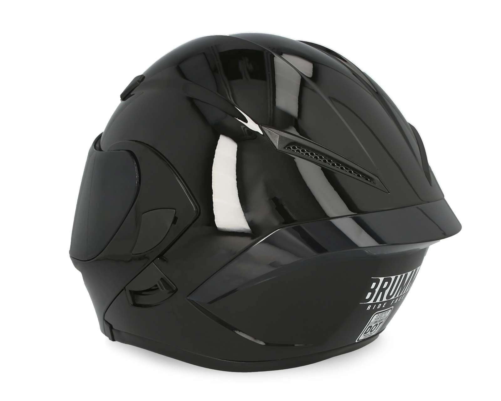 Foto 5 pulgar | Casco para Motociclista Brumm Grande Negro