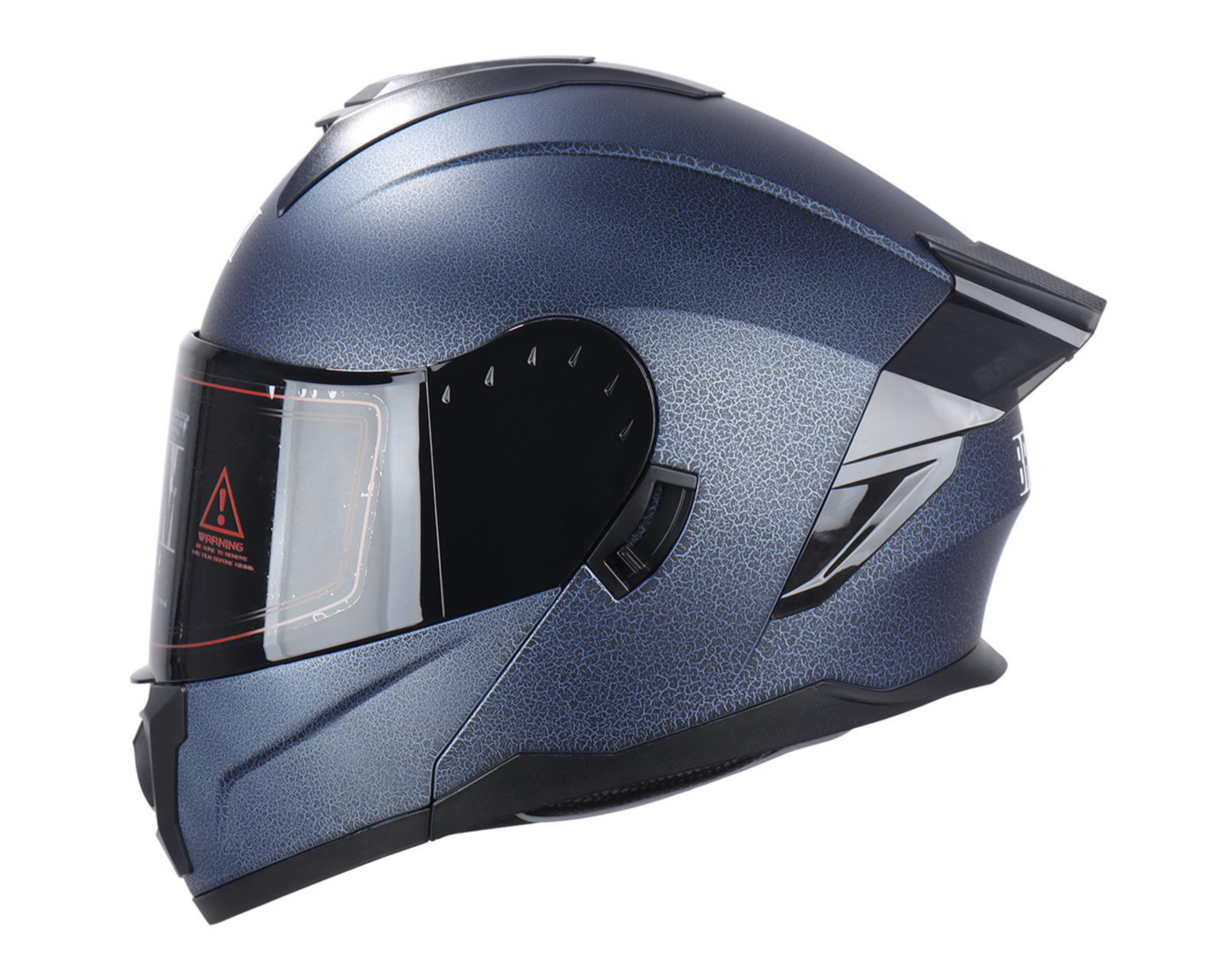 Foto 2 | Casco para Motociclista Brumm Grande Azul con Luz Led